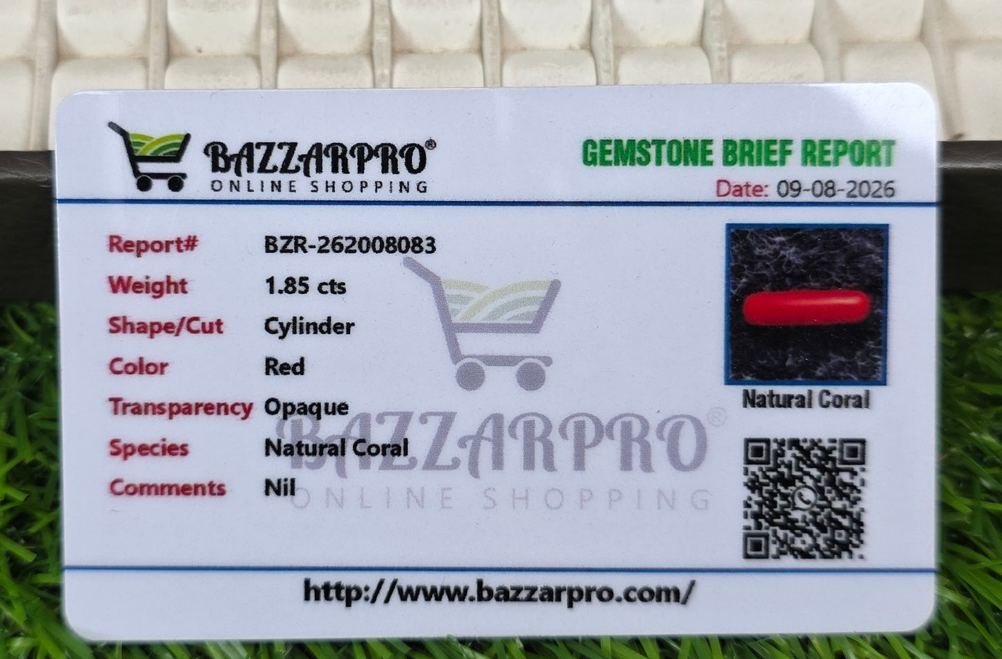 Premium Quality Marjan Stone With Lab Certificate