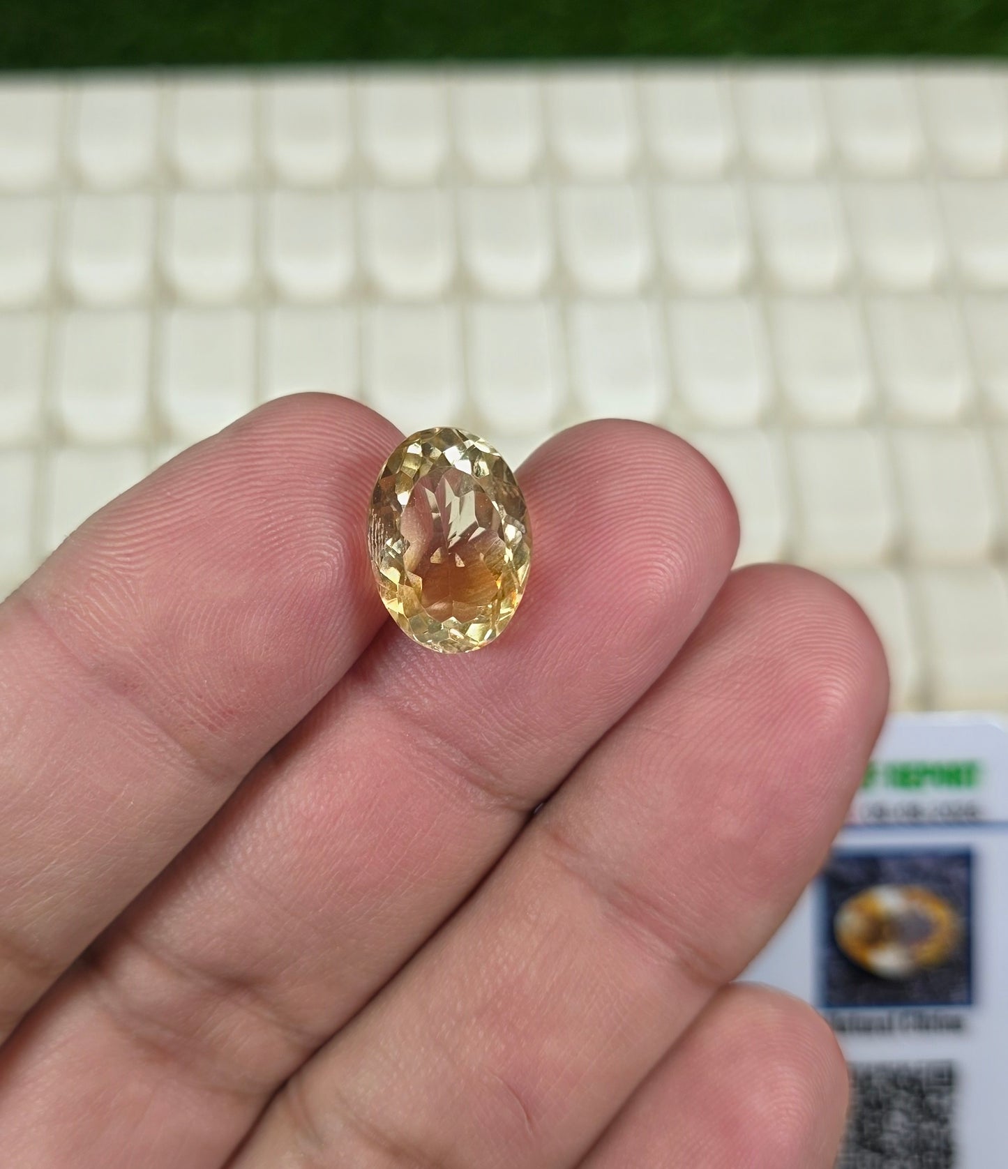 Premium Quality Citrine Stone With Lab Certificate