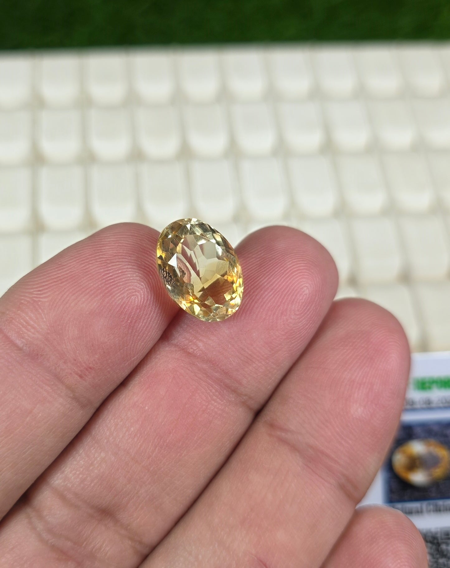 Premium Quality Citrine Stone With Lab Certificate