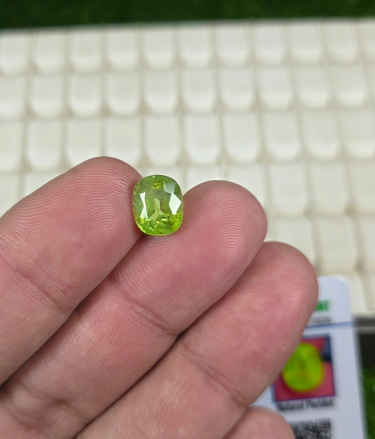 Premium Quality Peridot Stone With Lab Certificate