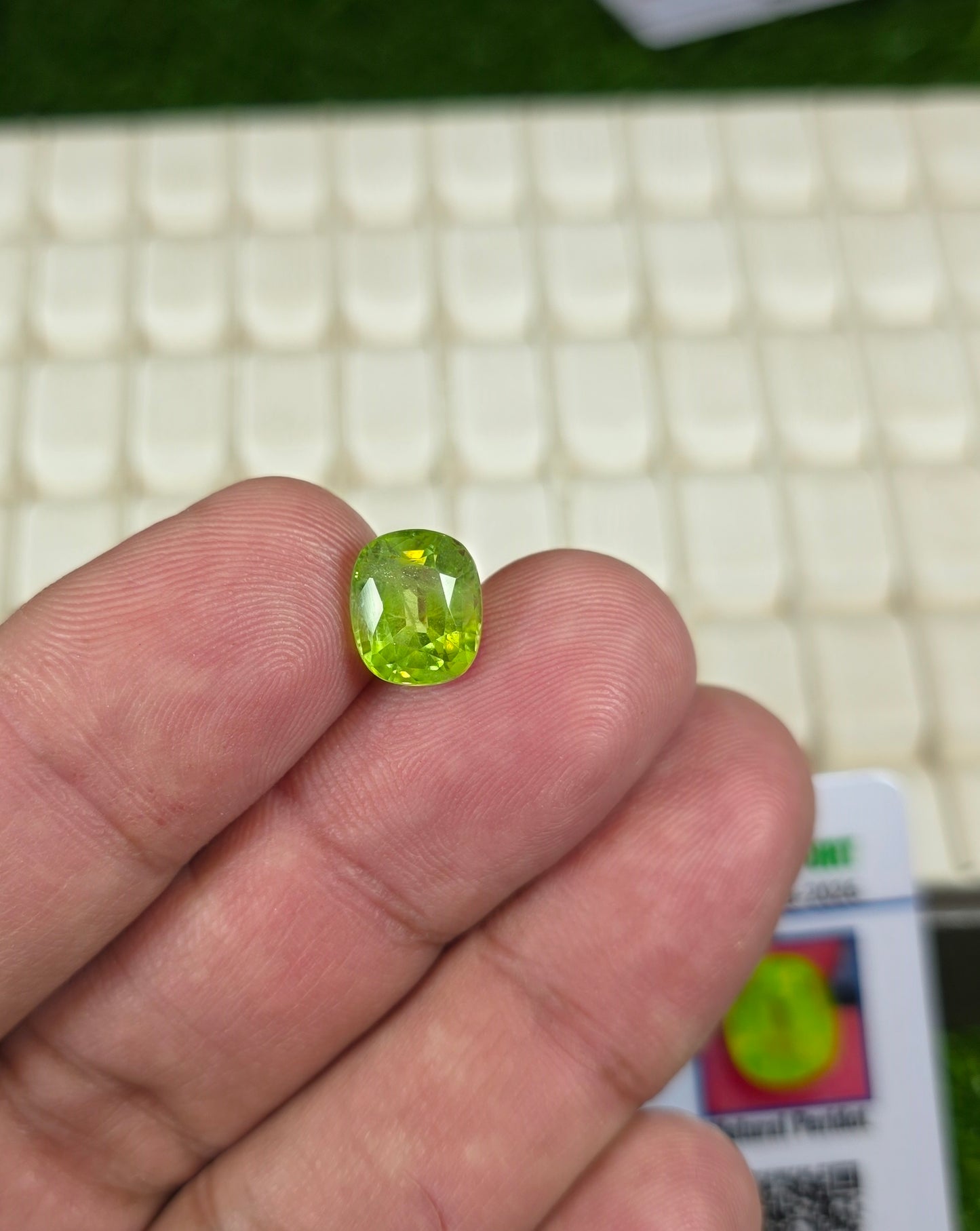 Premium Quality Peridot Stone With Lab Certificate