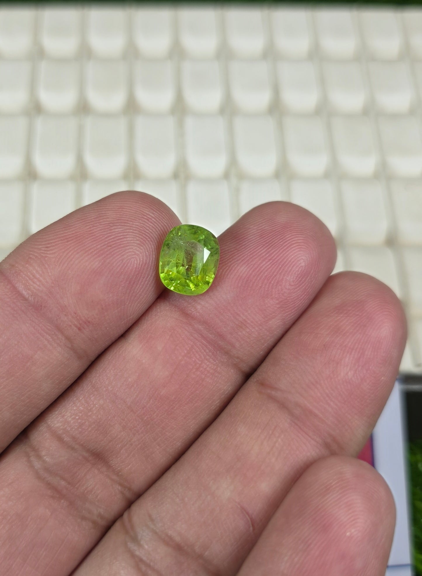 Premium Quality Peridot Stone With Lab Certificate