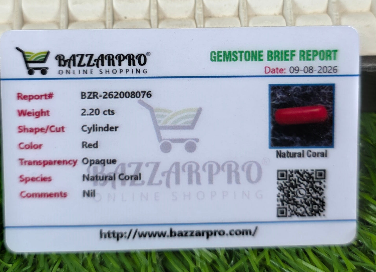 Premium Quality Marjan Stone With Lab Certificate