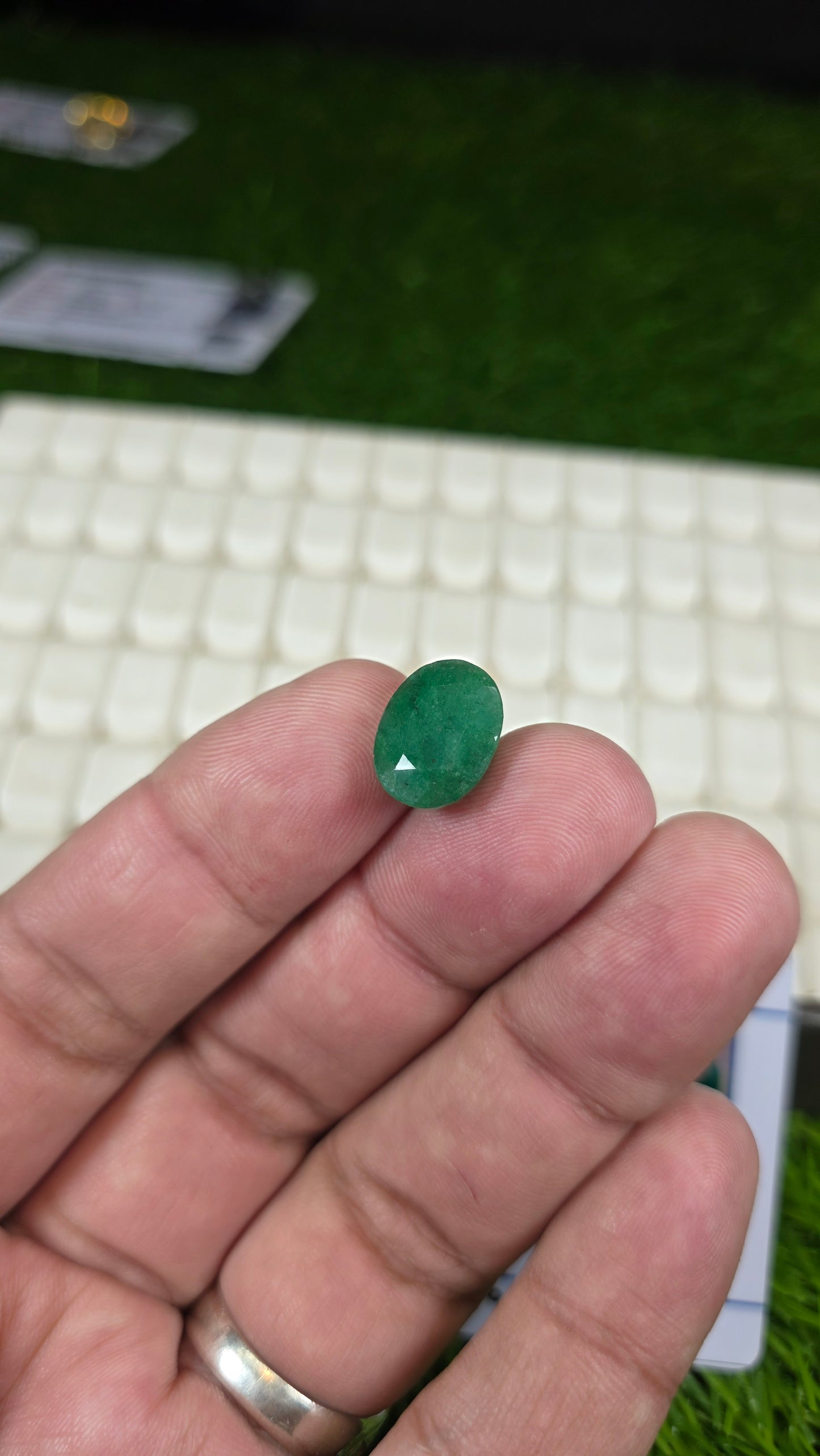 Premium Quality Zamurd Stone With Lab Certificate