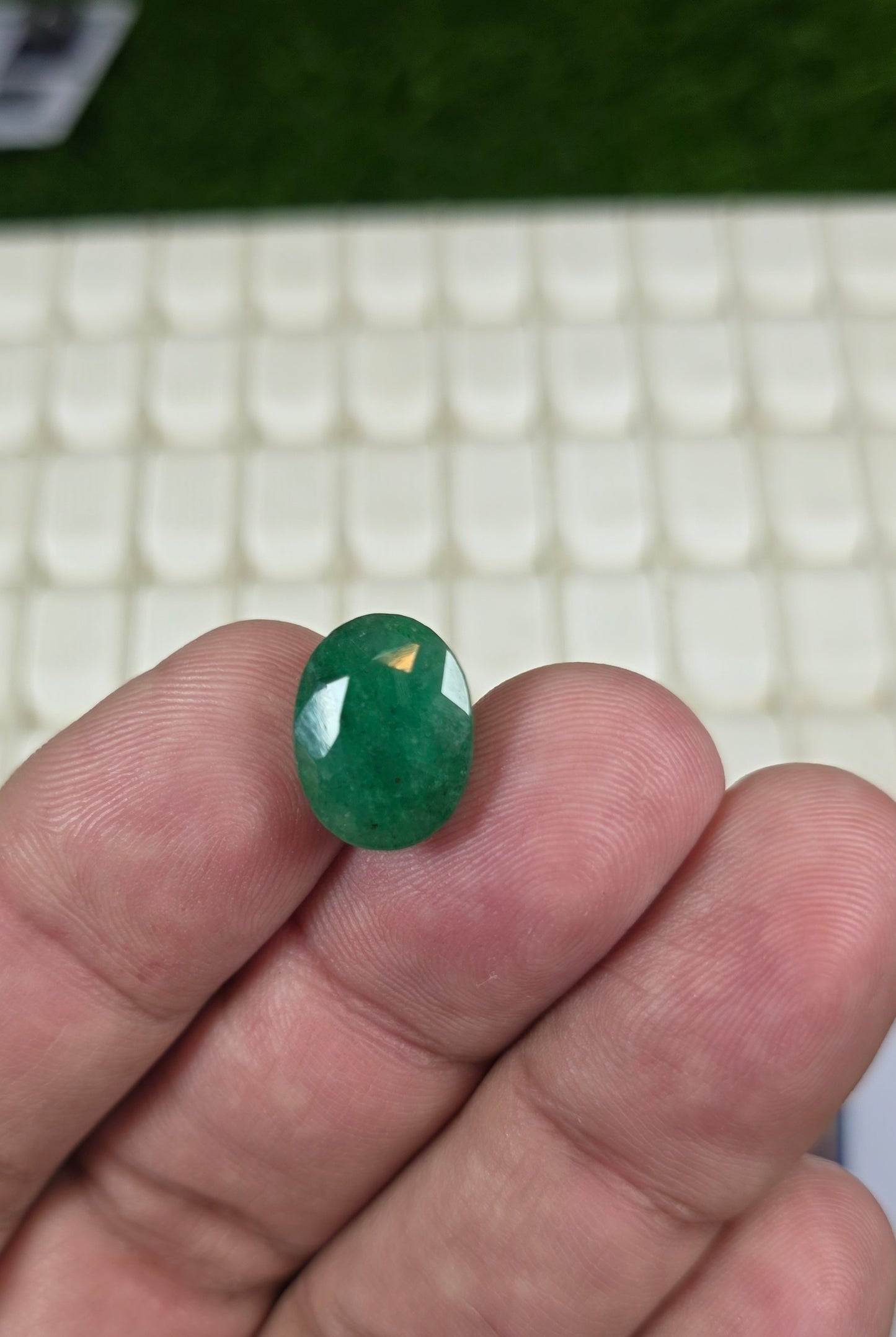 Premium Quality Zamurd Stone With Lab Certificate