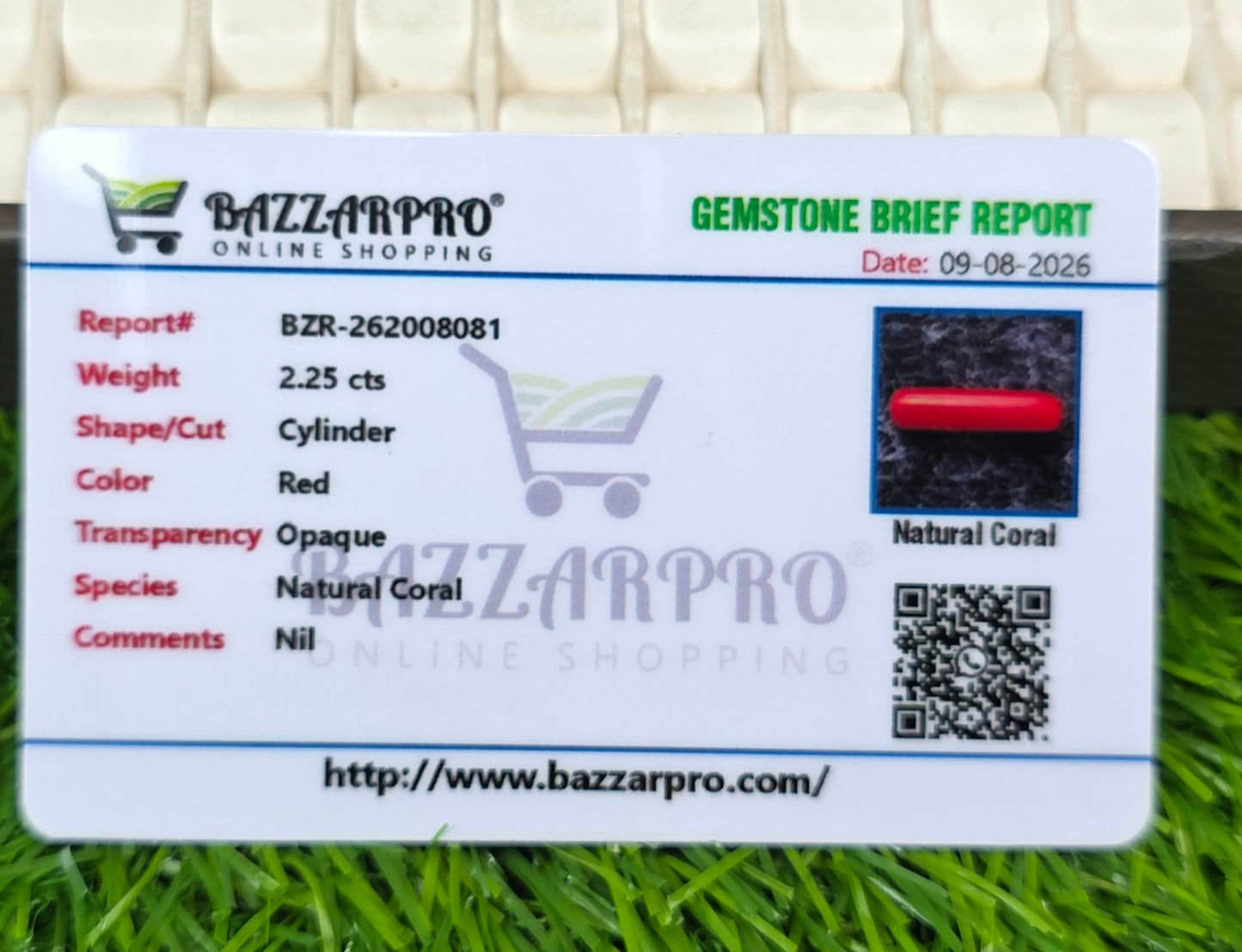 Premium Quality Marjan Stone With Lab Certificate