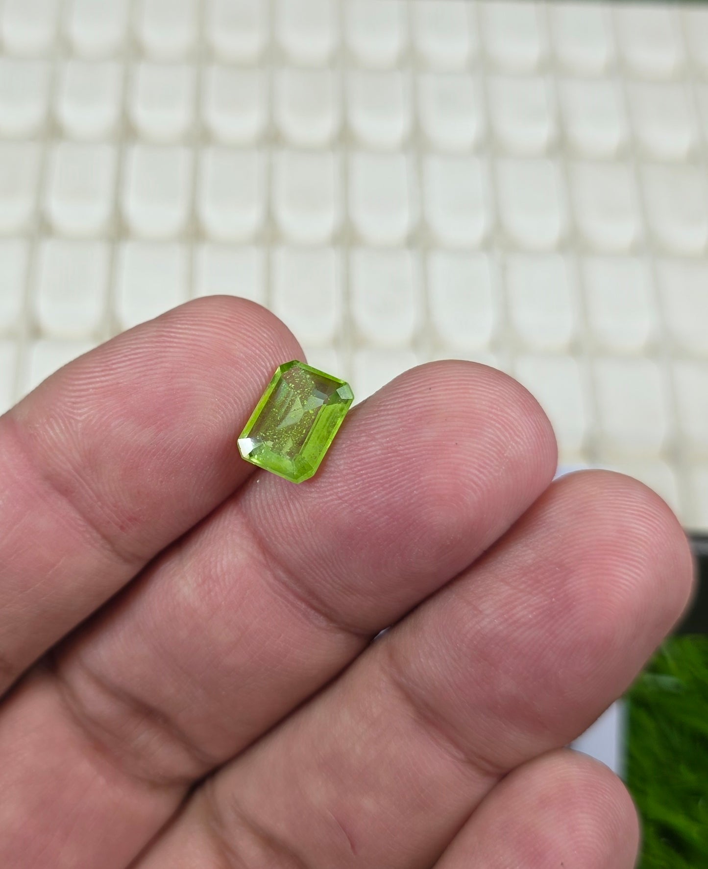 Premium Quality Peridot Stone With Lab Certificate
