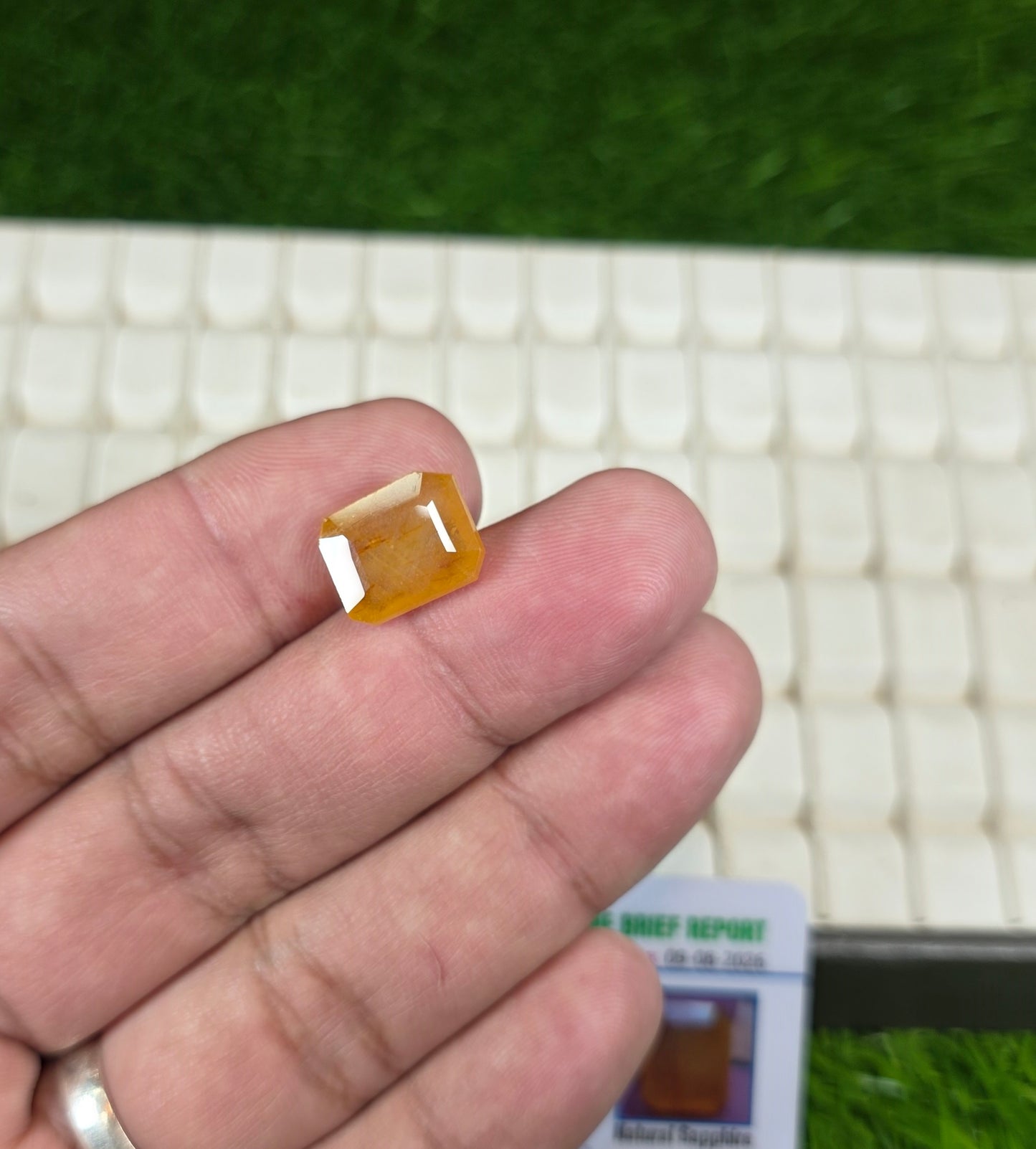 Premium Quality Pukhraj Stone With Lab Certificate