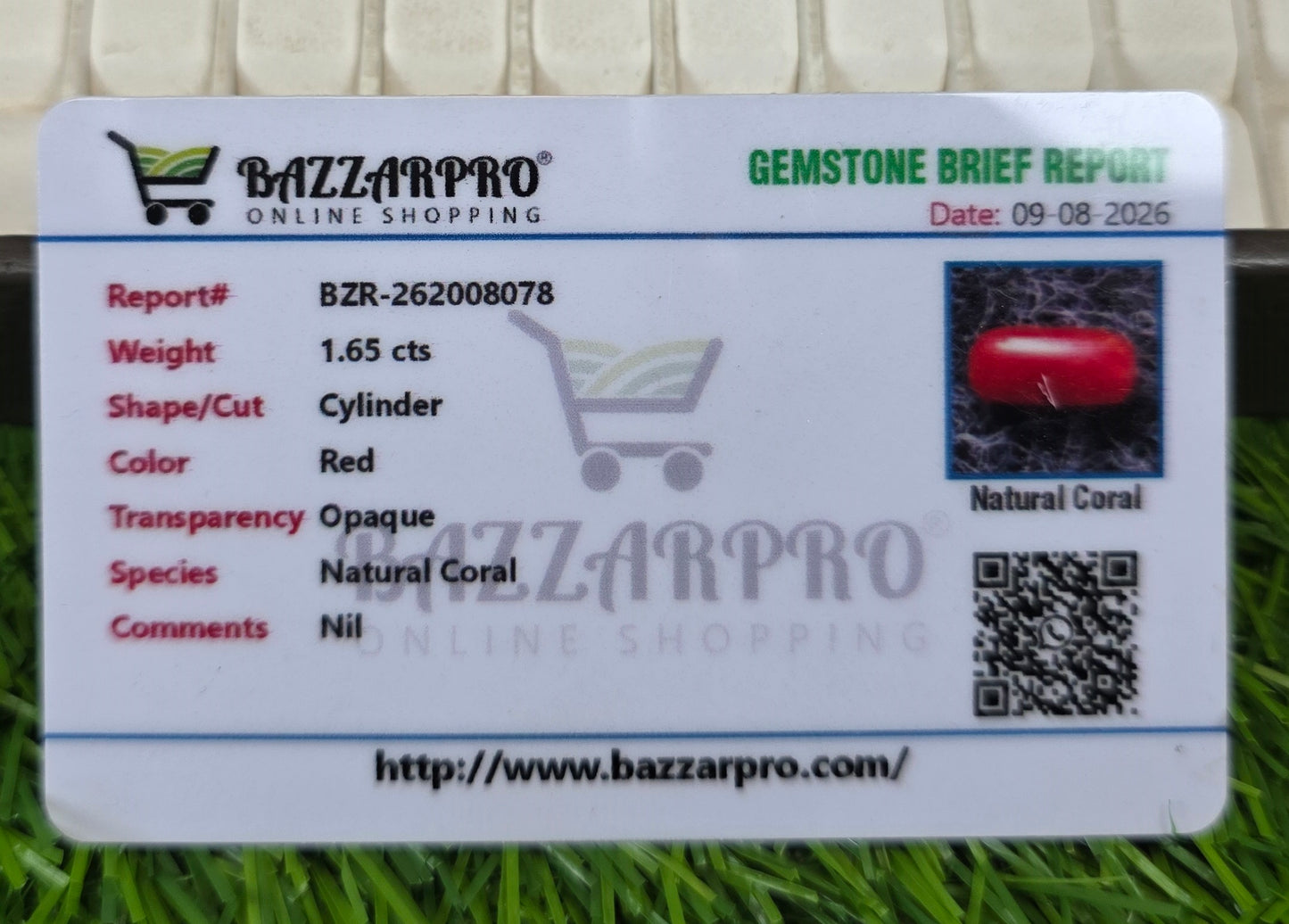 Premium Quality Marjan Stone With Lab Certificate
