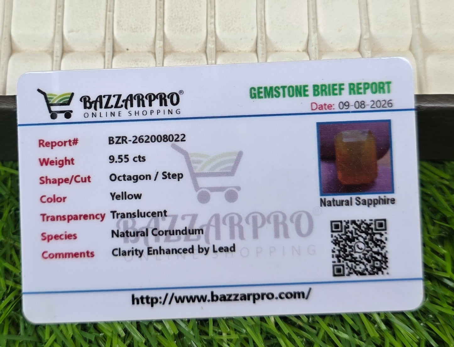 Premium Quality Pukhraj Stone With Lab Certificate