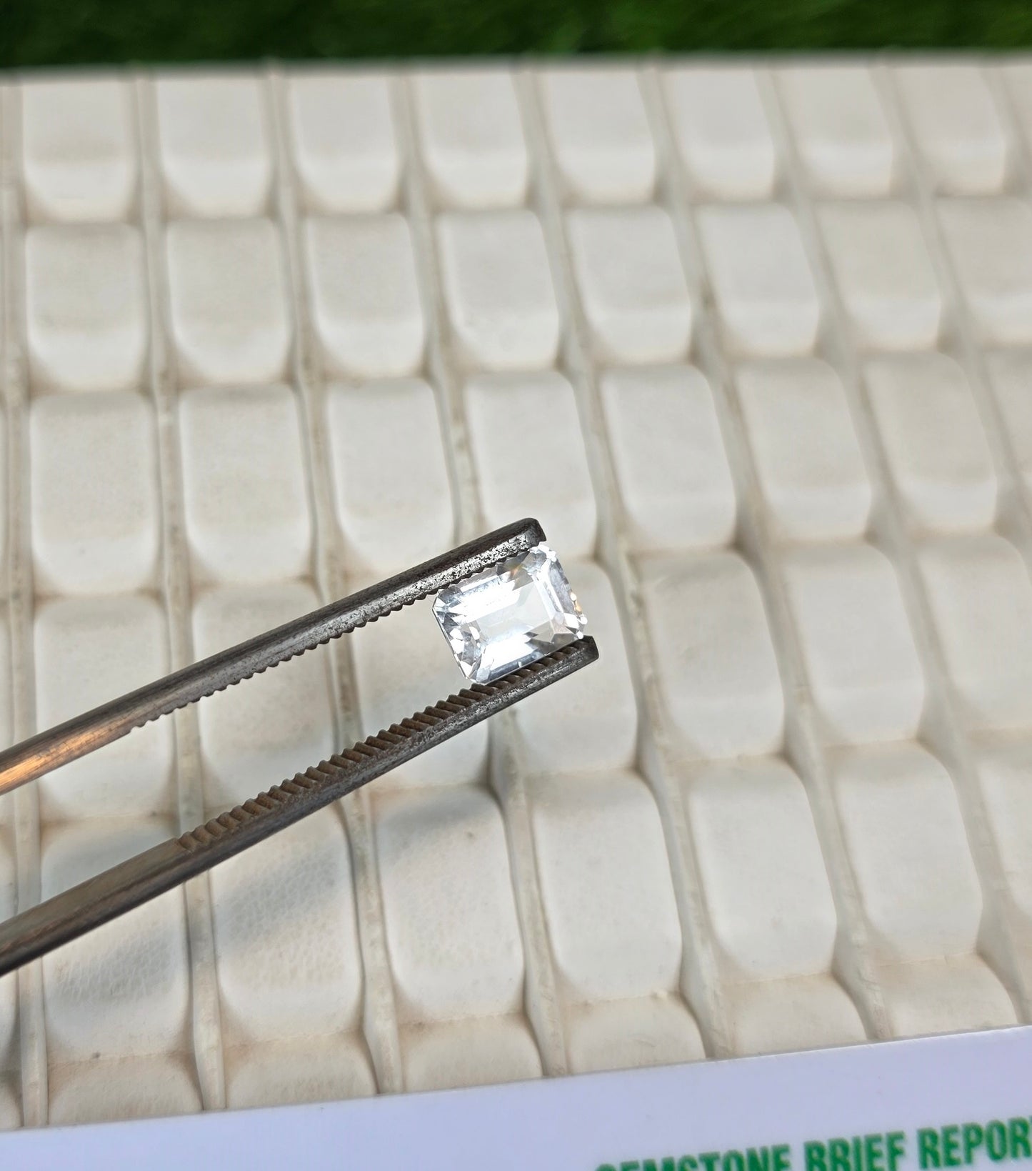 Premium Quality White Pukhraj Stone With Lab Certificate