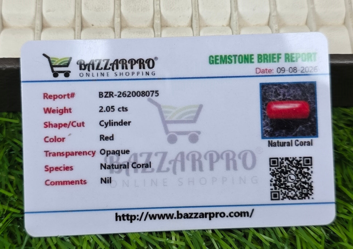 Premium Quality Marjan Stone With Lab Certificate