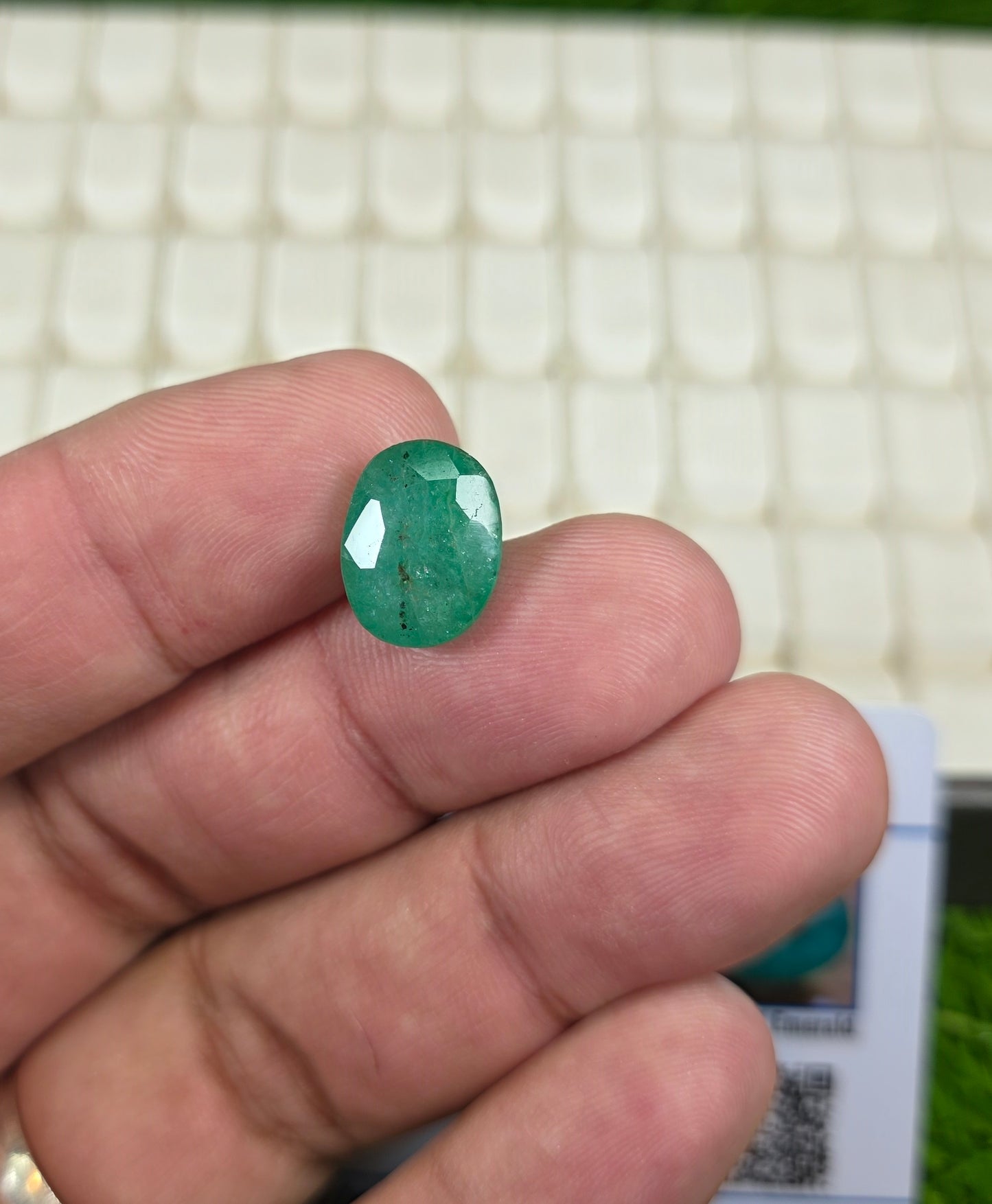 Premium Quality Zamurd Stone With Lab Certificate