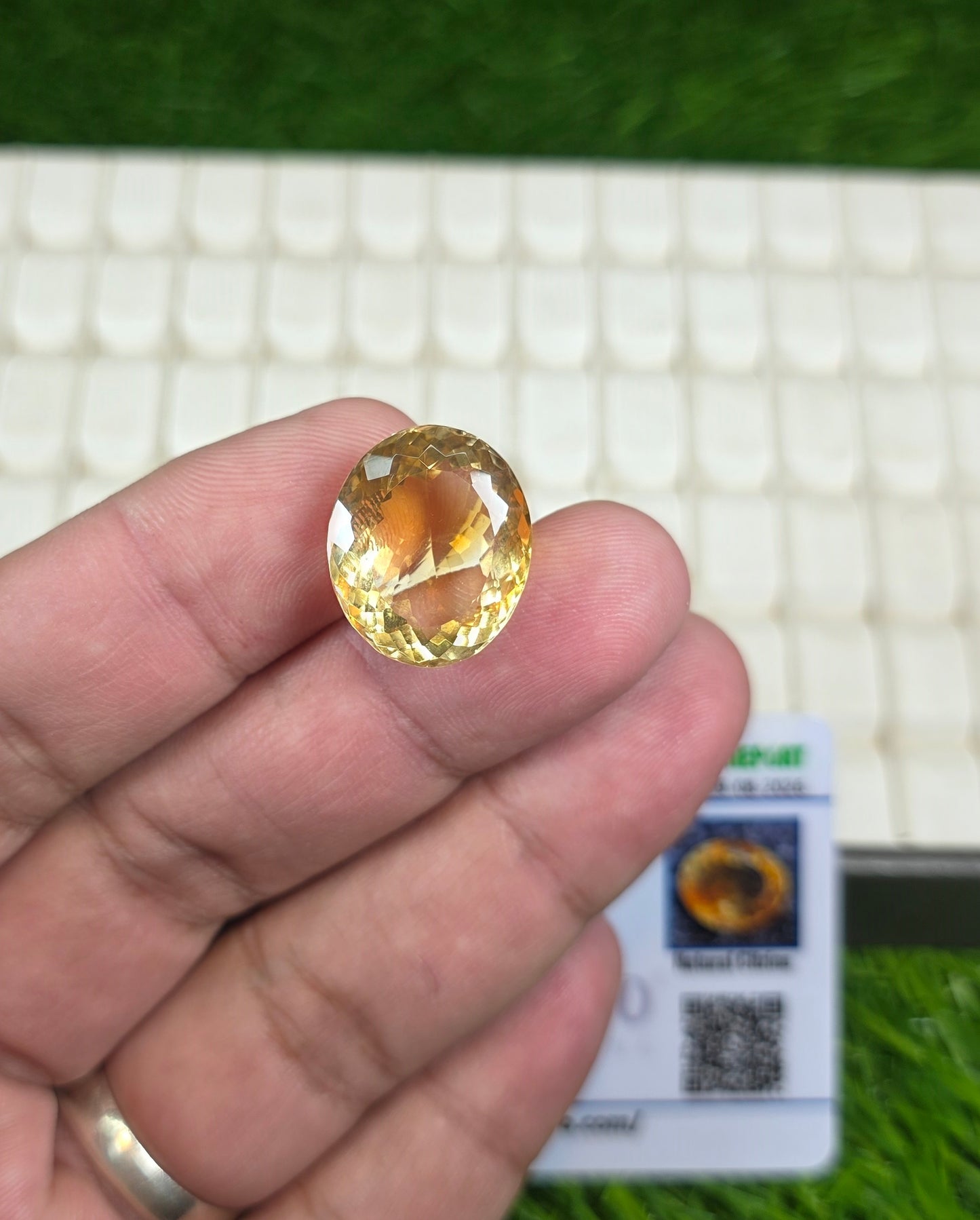 Premium Quality Citrine Stone With Lab Certificate