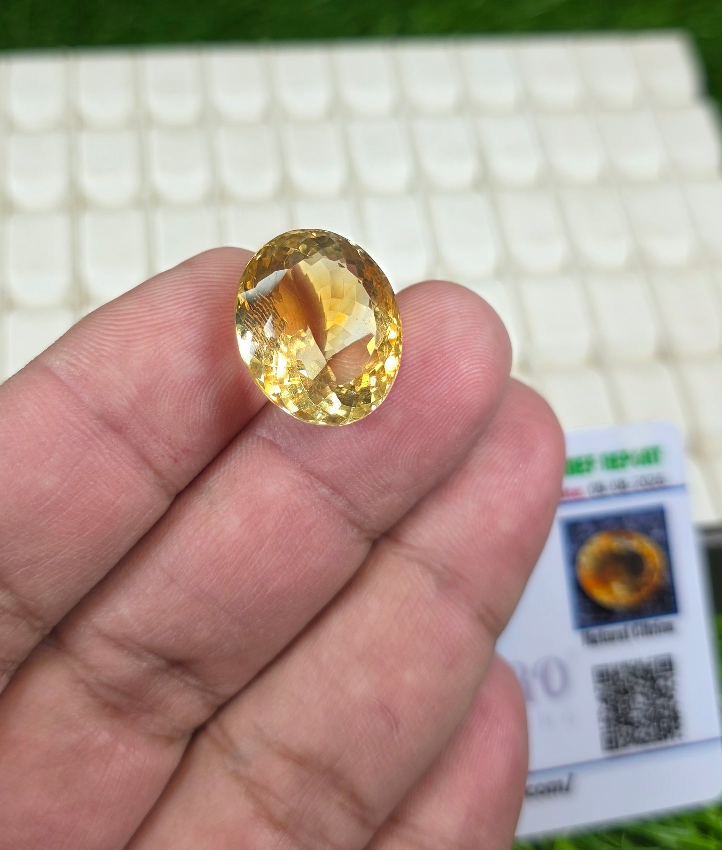 Premium Quality Citrine Stone With Lab Certificate