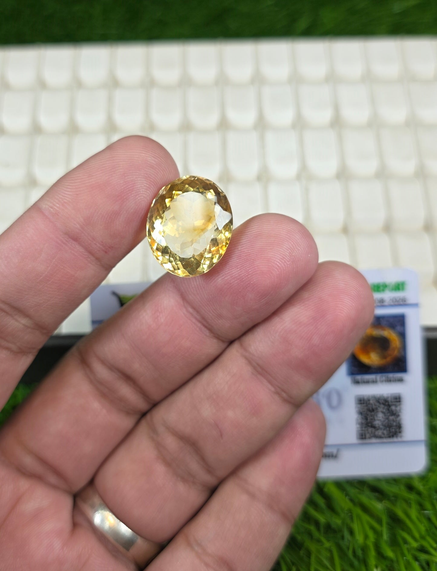 Premium Quality Citrine Stone With Lab Certificate