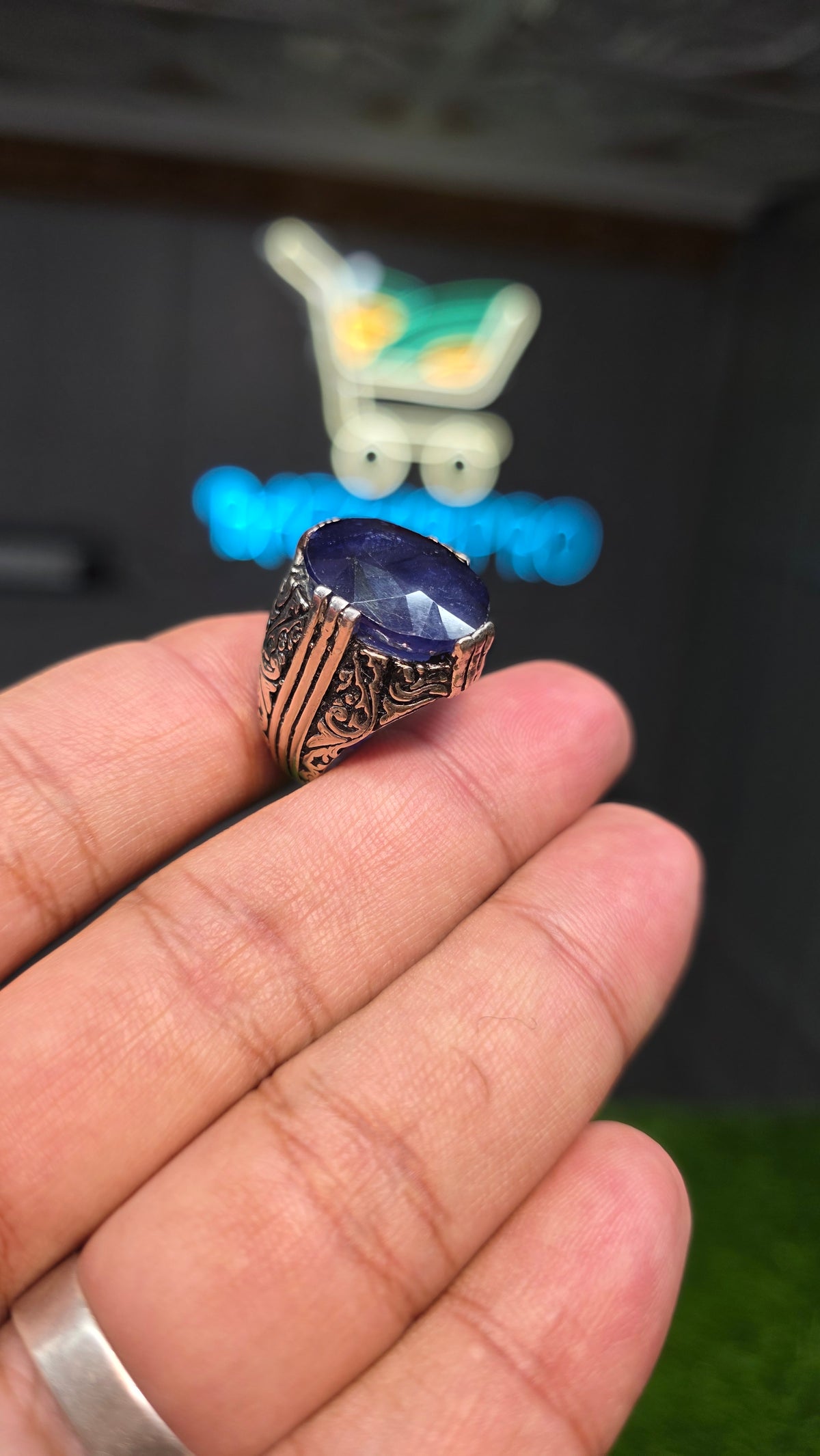 Premium Quality Neelam Ring