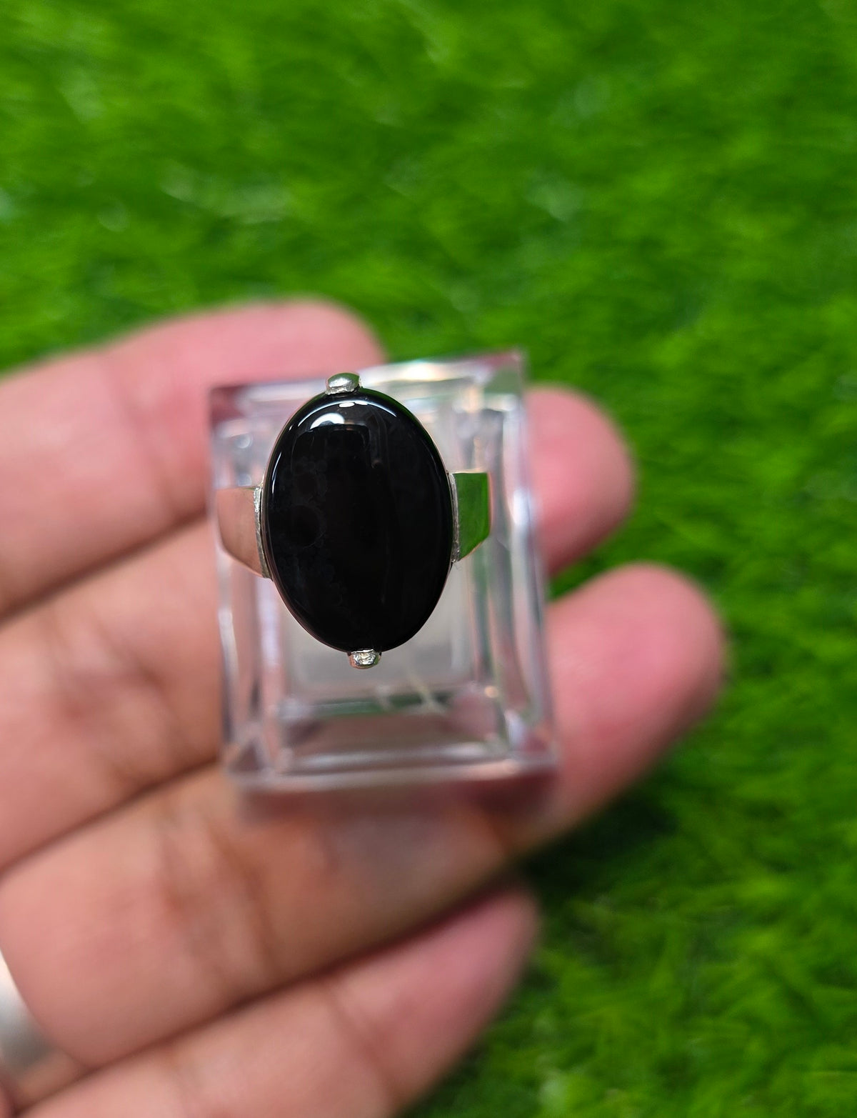 Premium Quality Black Aqeeq Ring