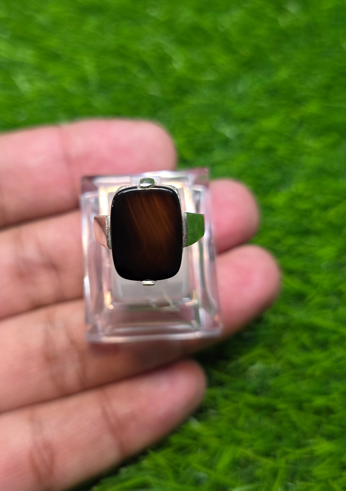 Premium Quality Black Aqeeq Ring