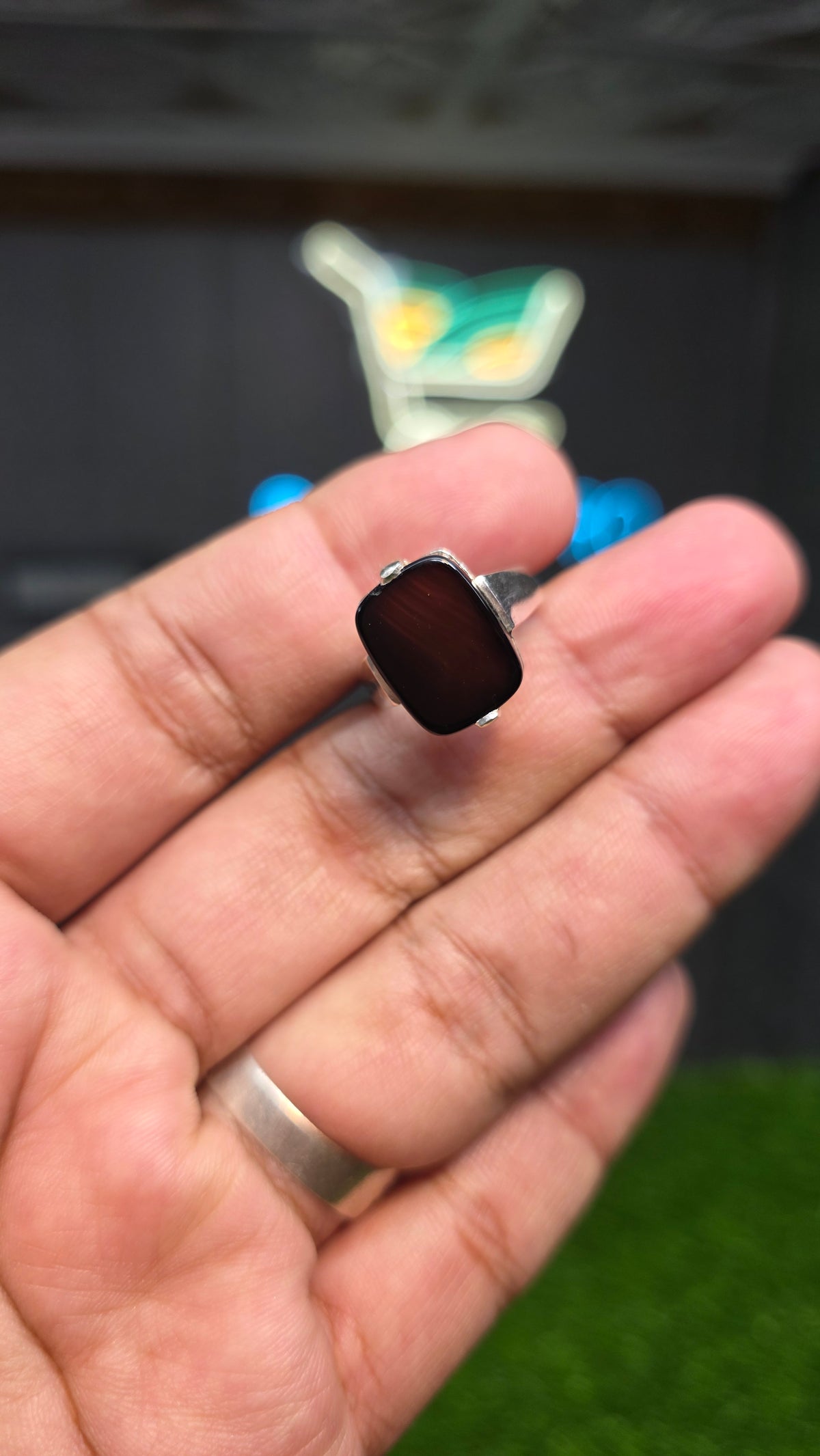 Premium Quality Black Aqeeq Ring