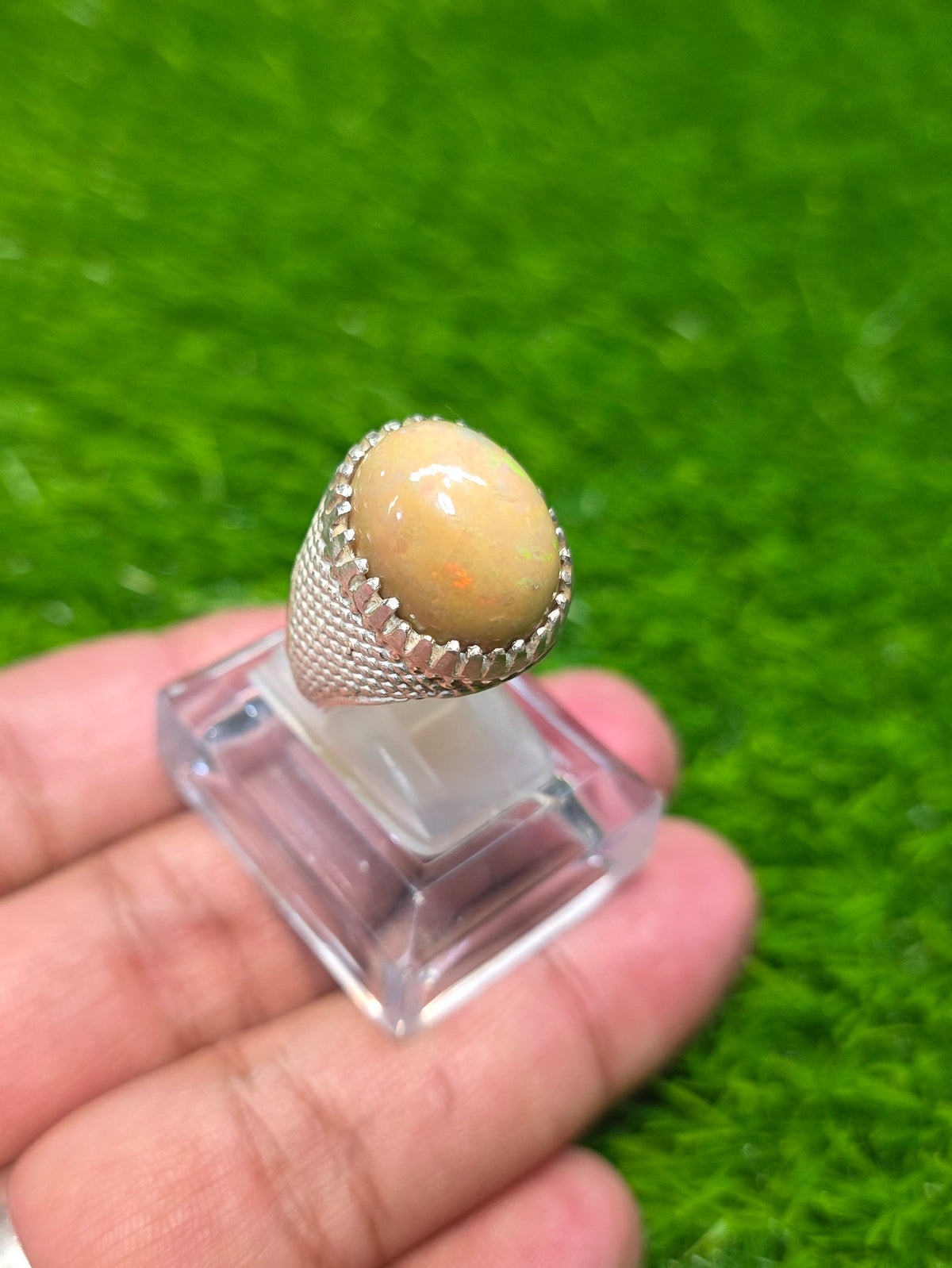 Premium Quality Full Fire Opal Ring