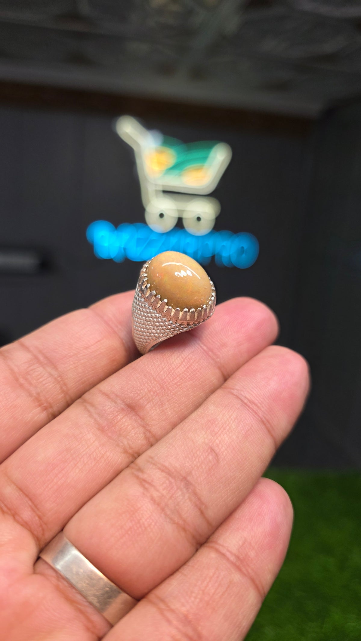 Premium Quality Full Fire Opal Ring