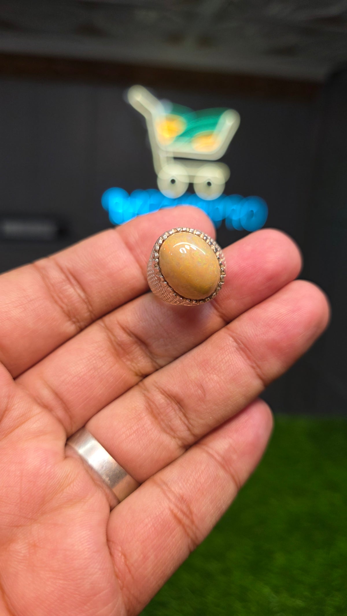 Premium Quality Full Fire Opal Ring