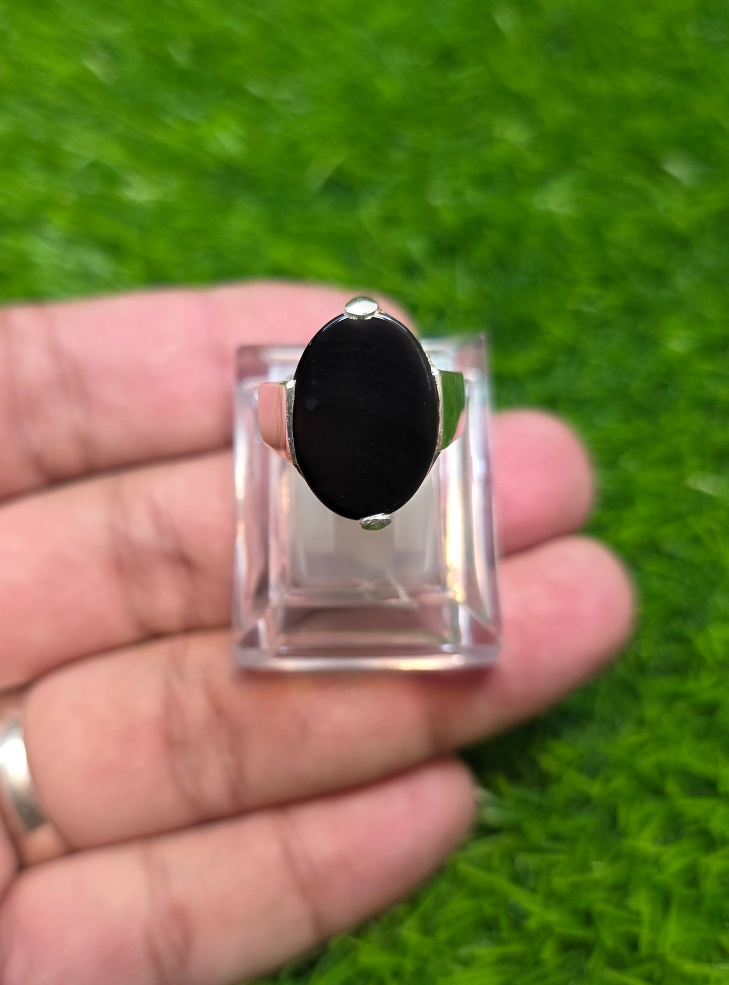 Premium Quality Black Aqeeq Ring