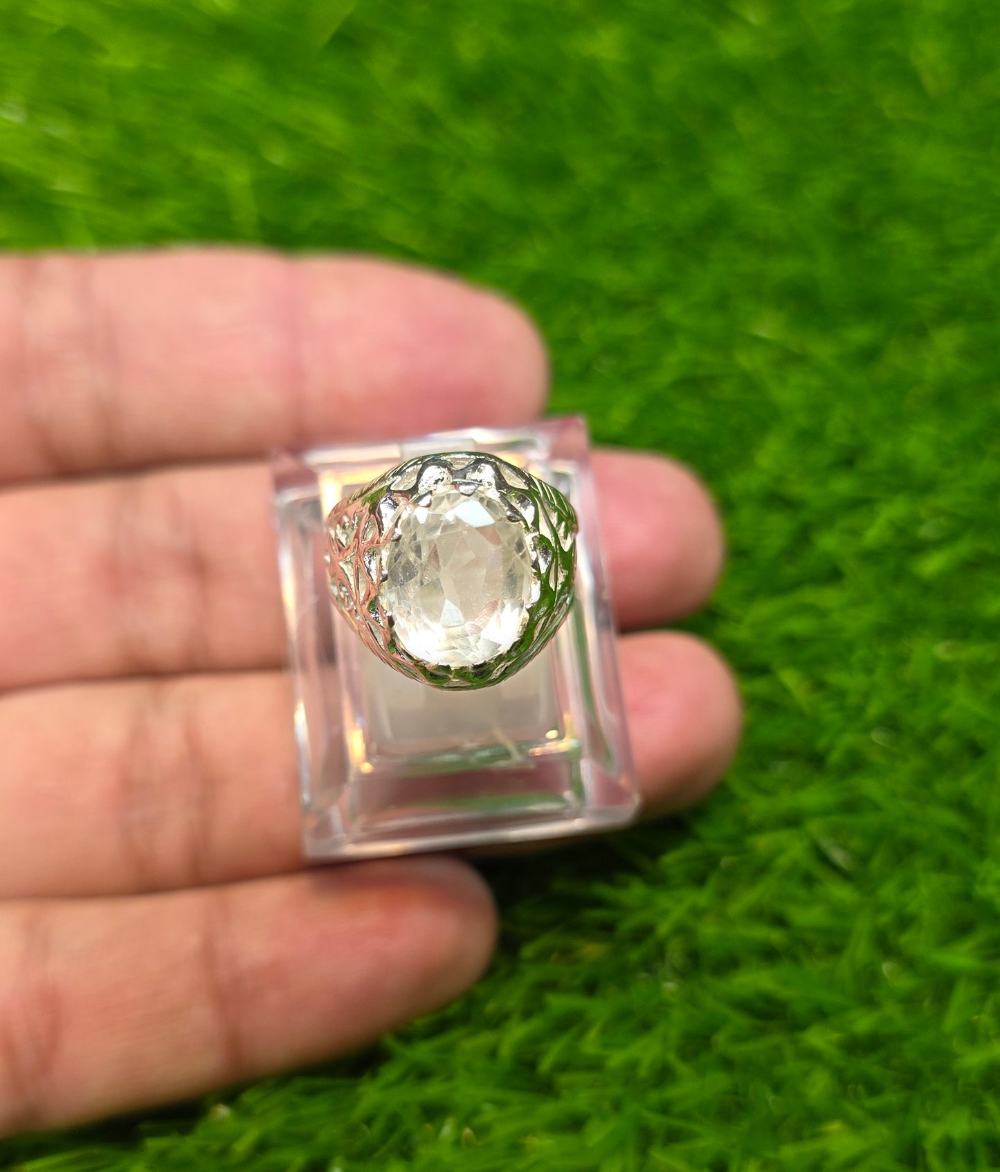Premium Quality White Topaz Ring