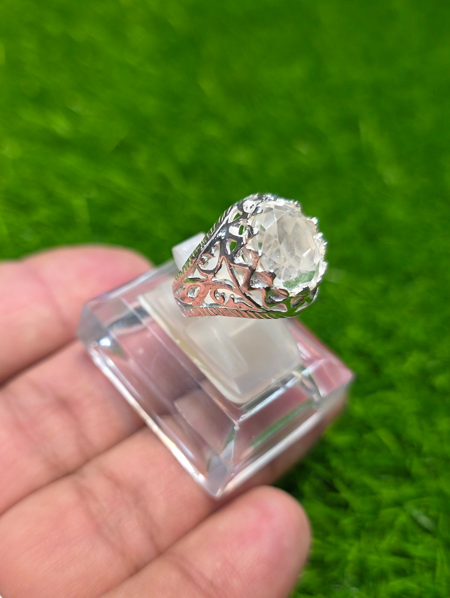 Premium Quality White Topaz Ring