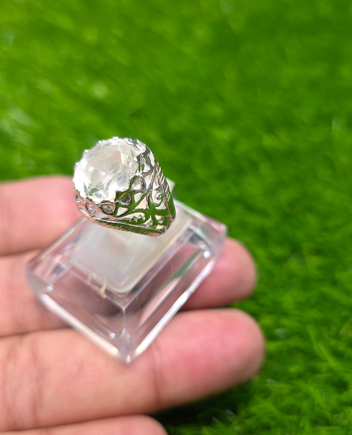 Premium Quality White Topaz Ring