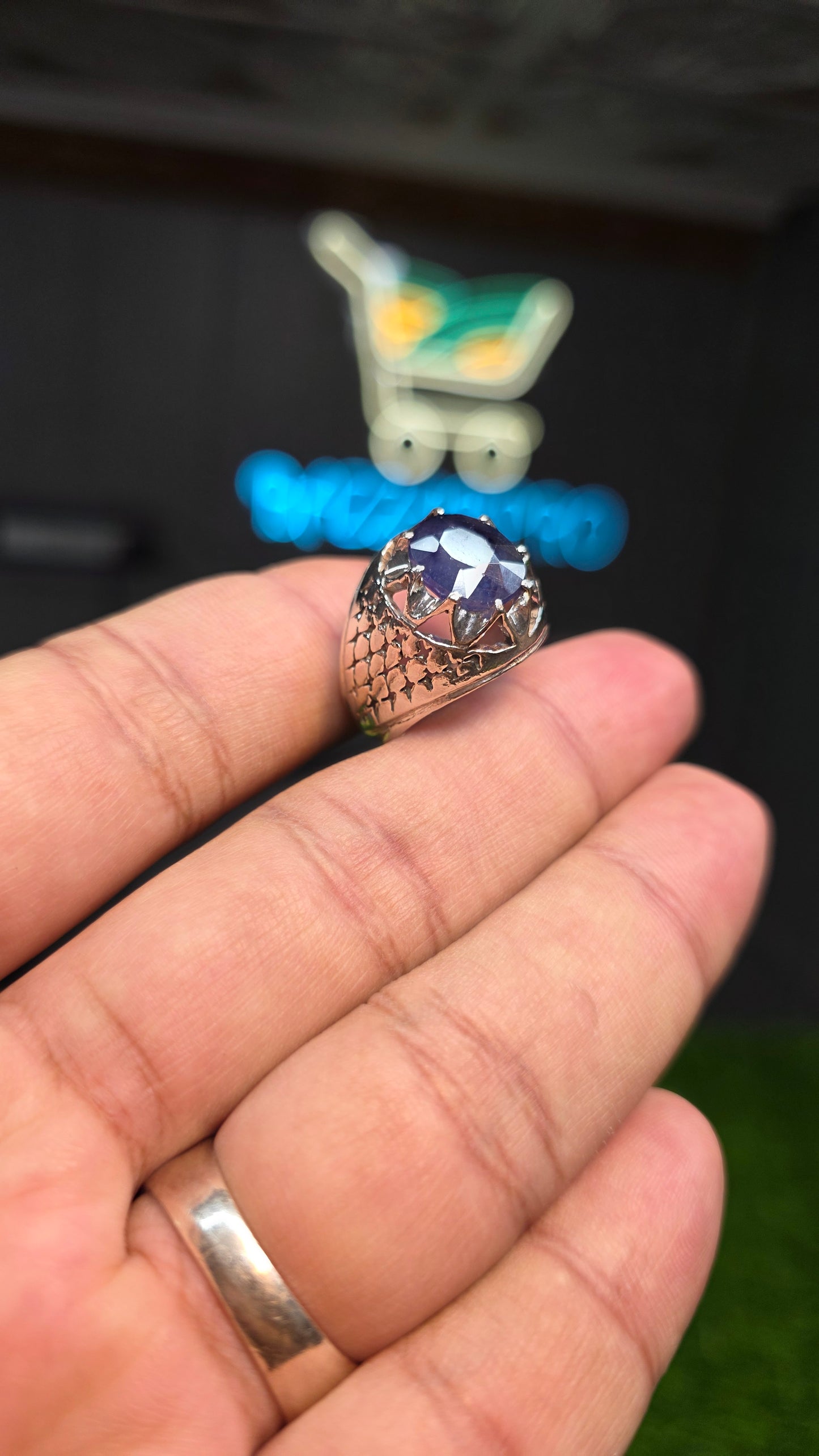Premium Quality Neelam Ring