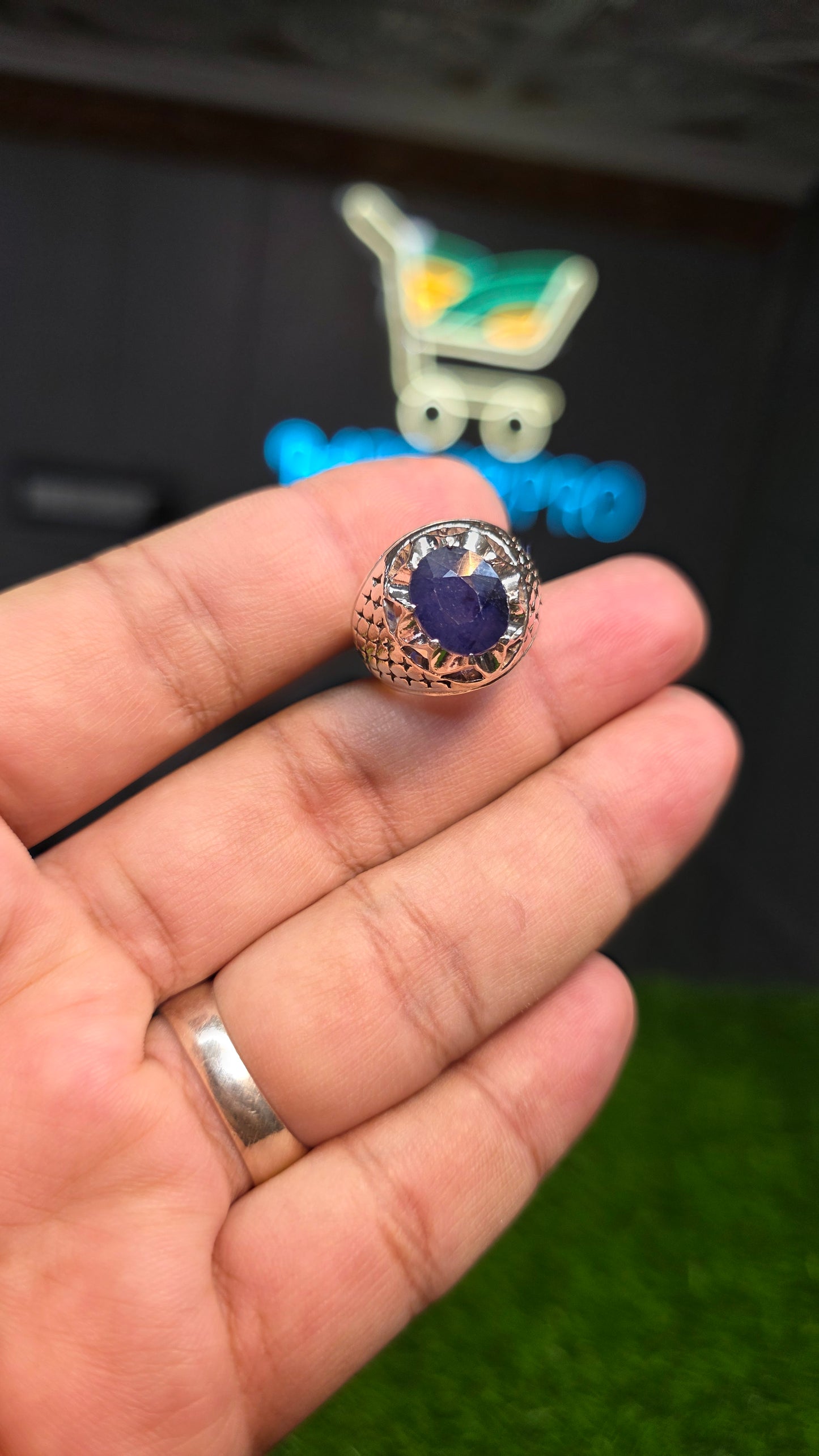 Premium Quality Neelam Ring