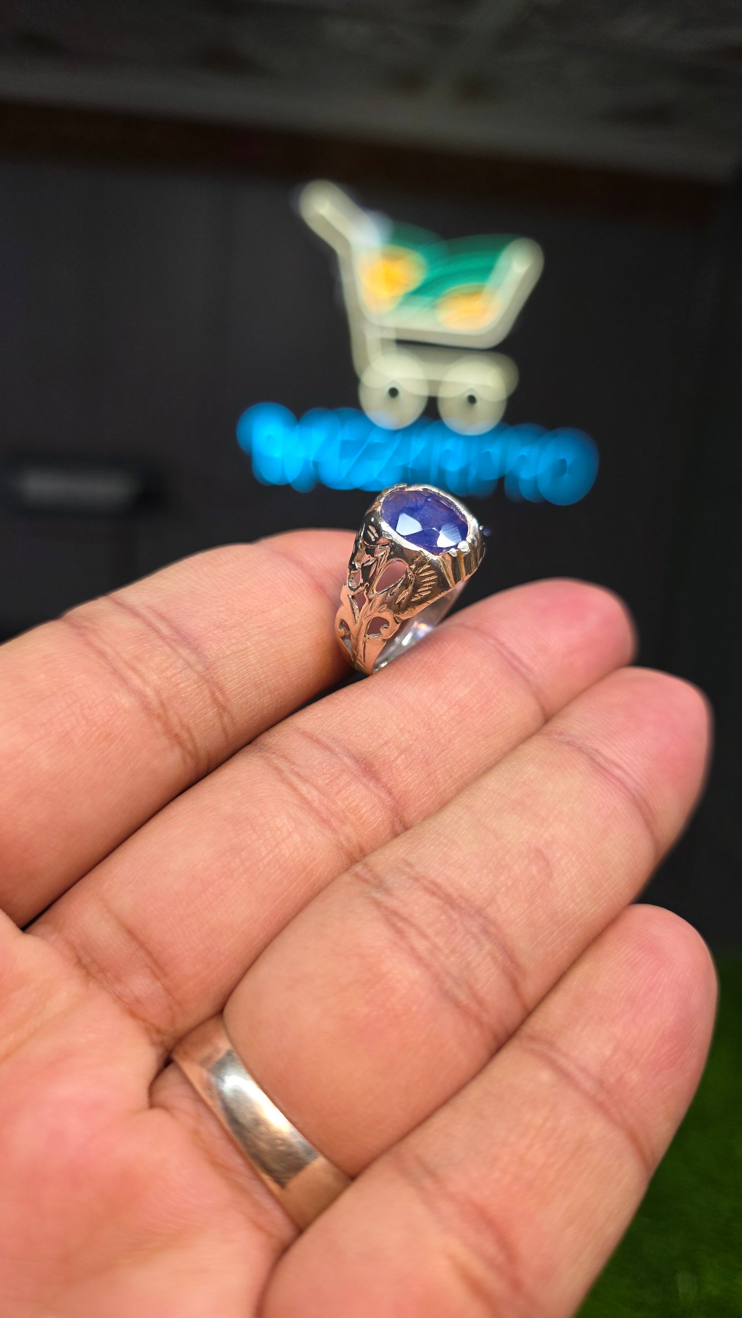 Premium Quality Neelam Ring