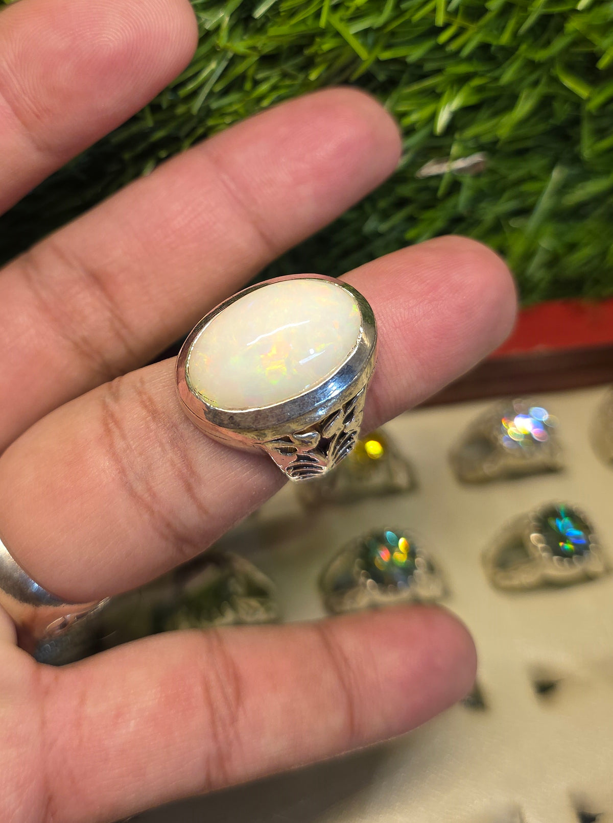 Premium Quality Fire Opal Ring