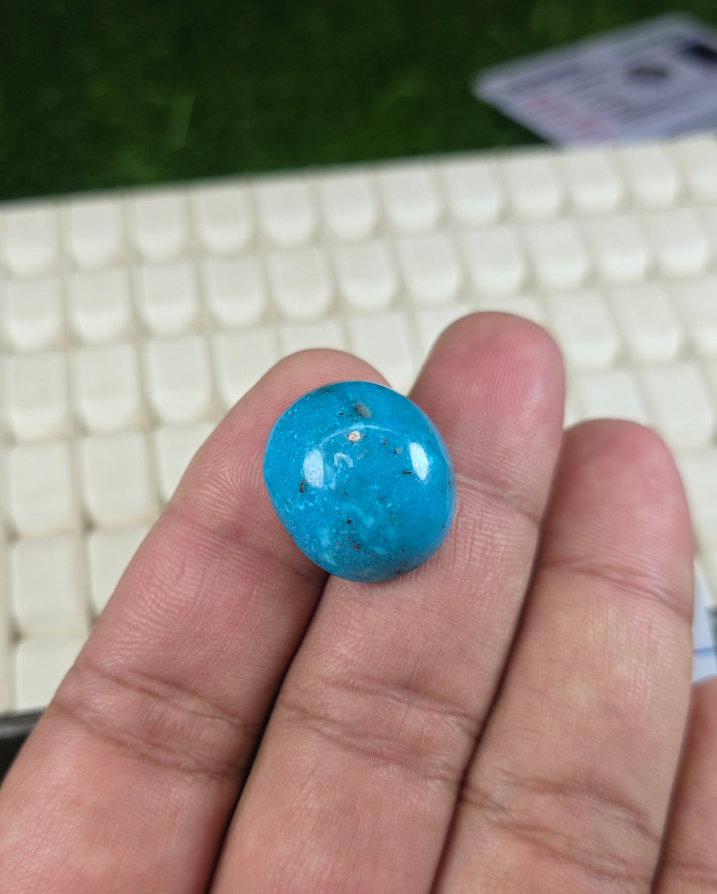 Natural Nisha Puri Feroza Stone With Lab Certificate