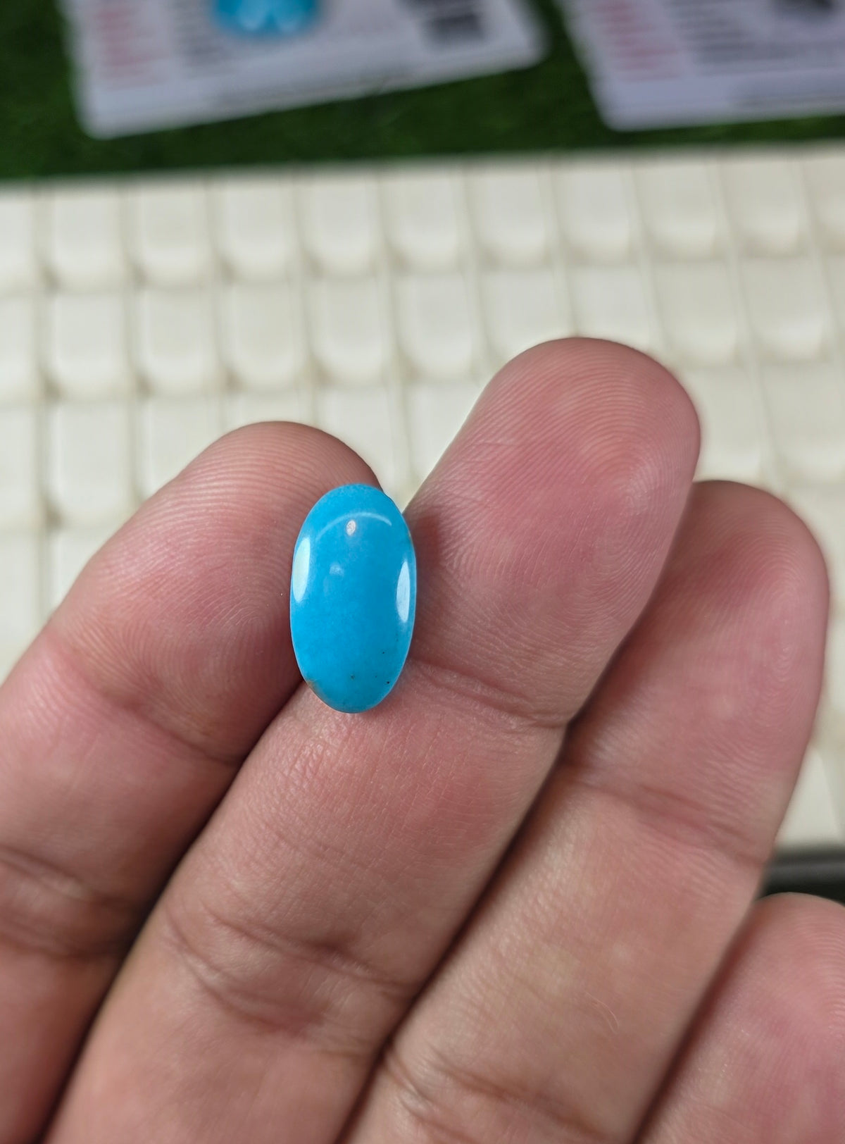 Natural Feroza Stone With Lab Certificate
