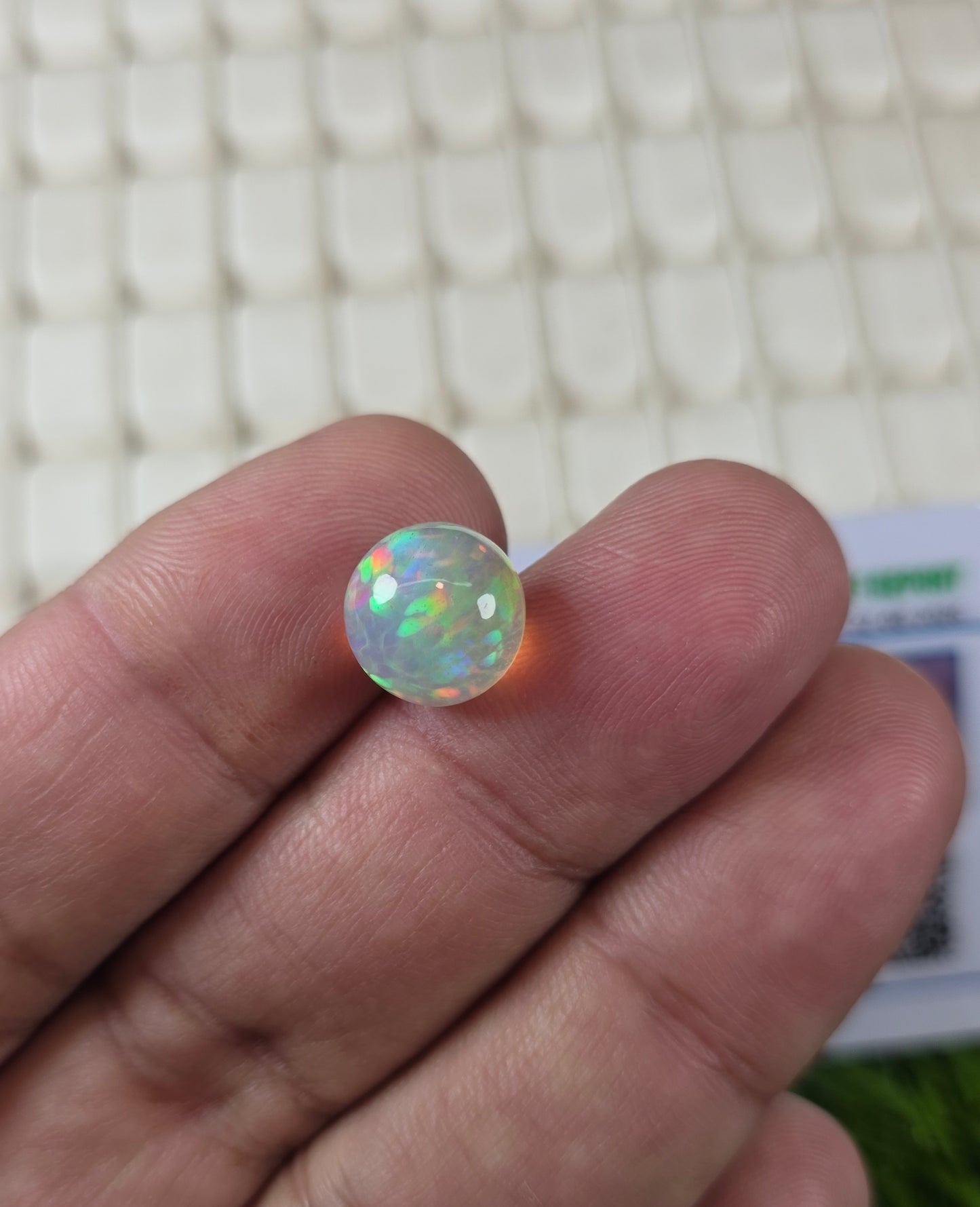 Natural Full Fire Opal Stone With Lab Certificate