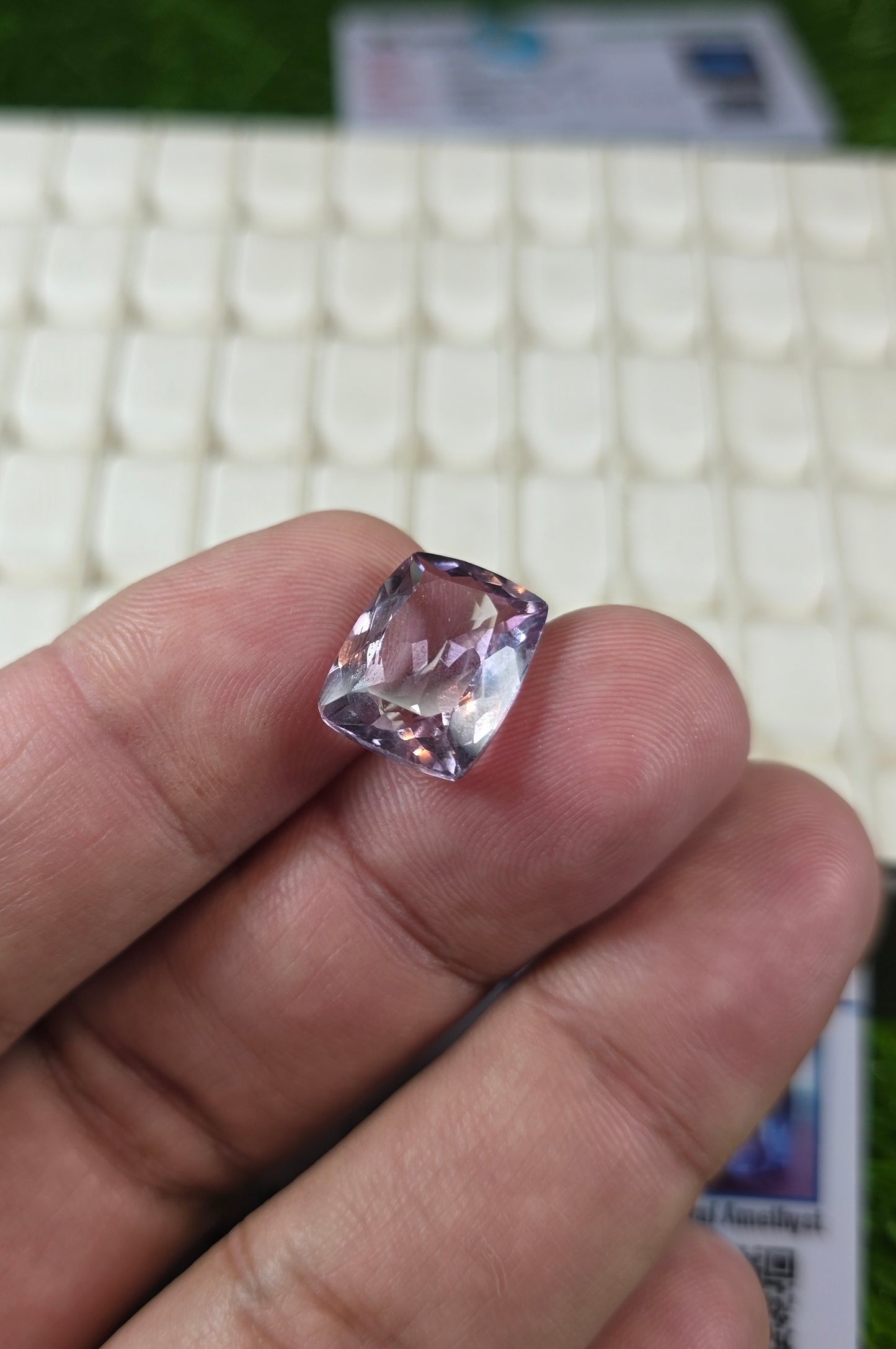 Natural Amethyst Stone With Lab Certificate