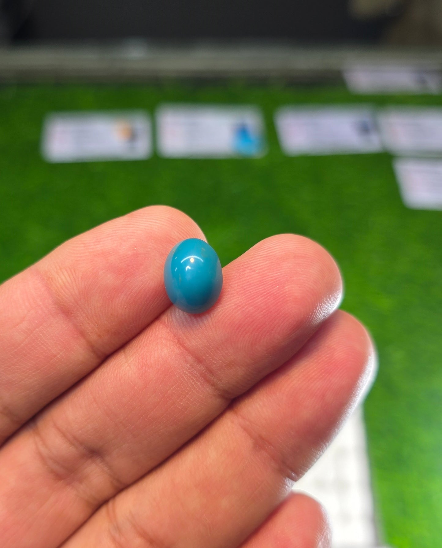 Natural Feroza Stone With Lab Certificate