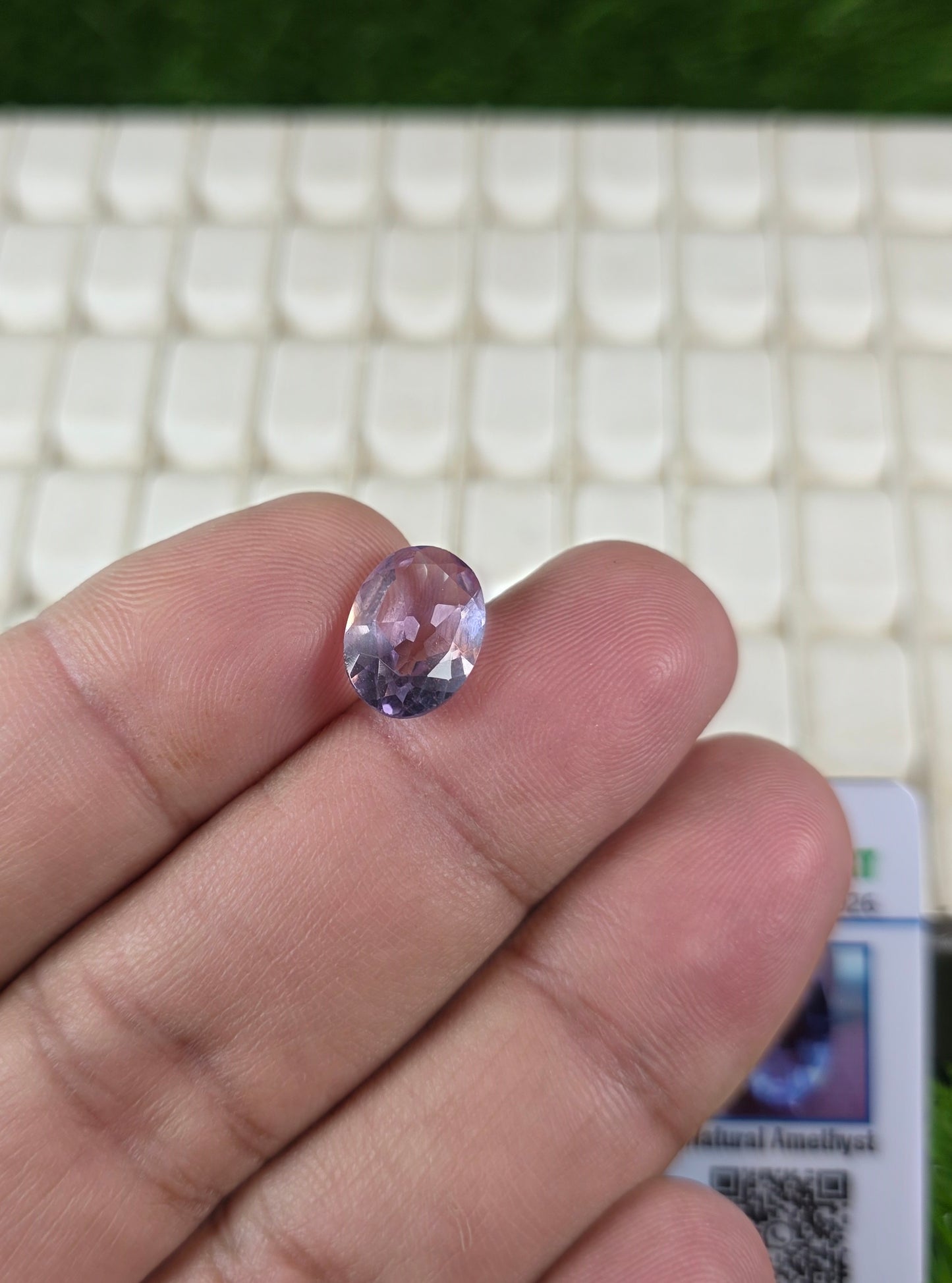 Natural Amethyst Stone With Lab Certificate
