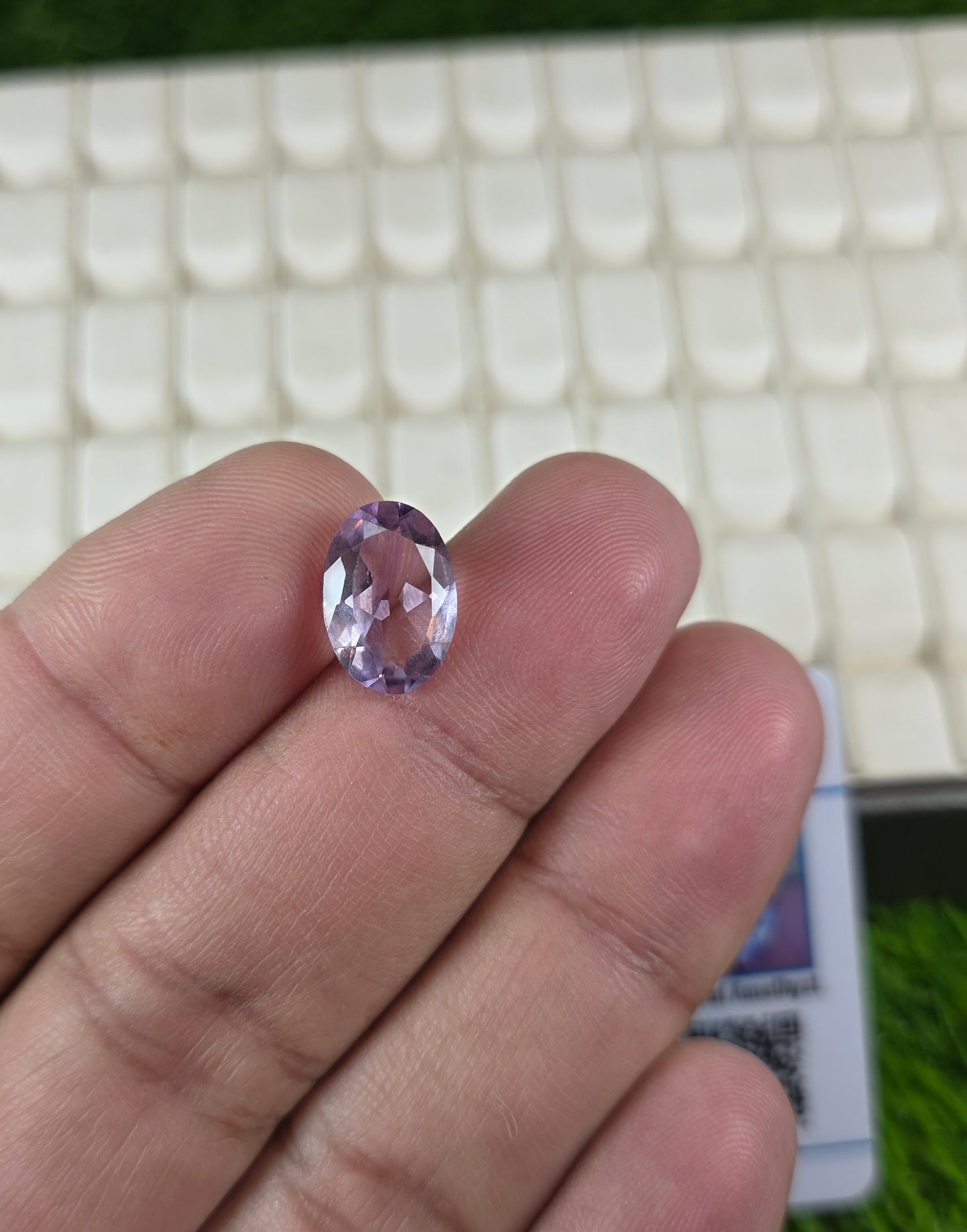 Natural Amethyst Stone With Lab Certificate