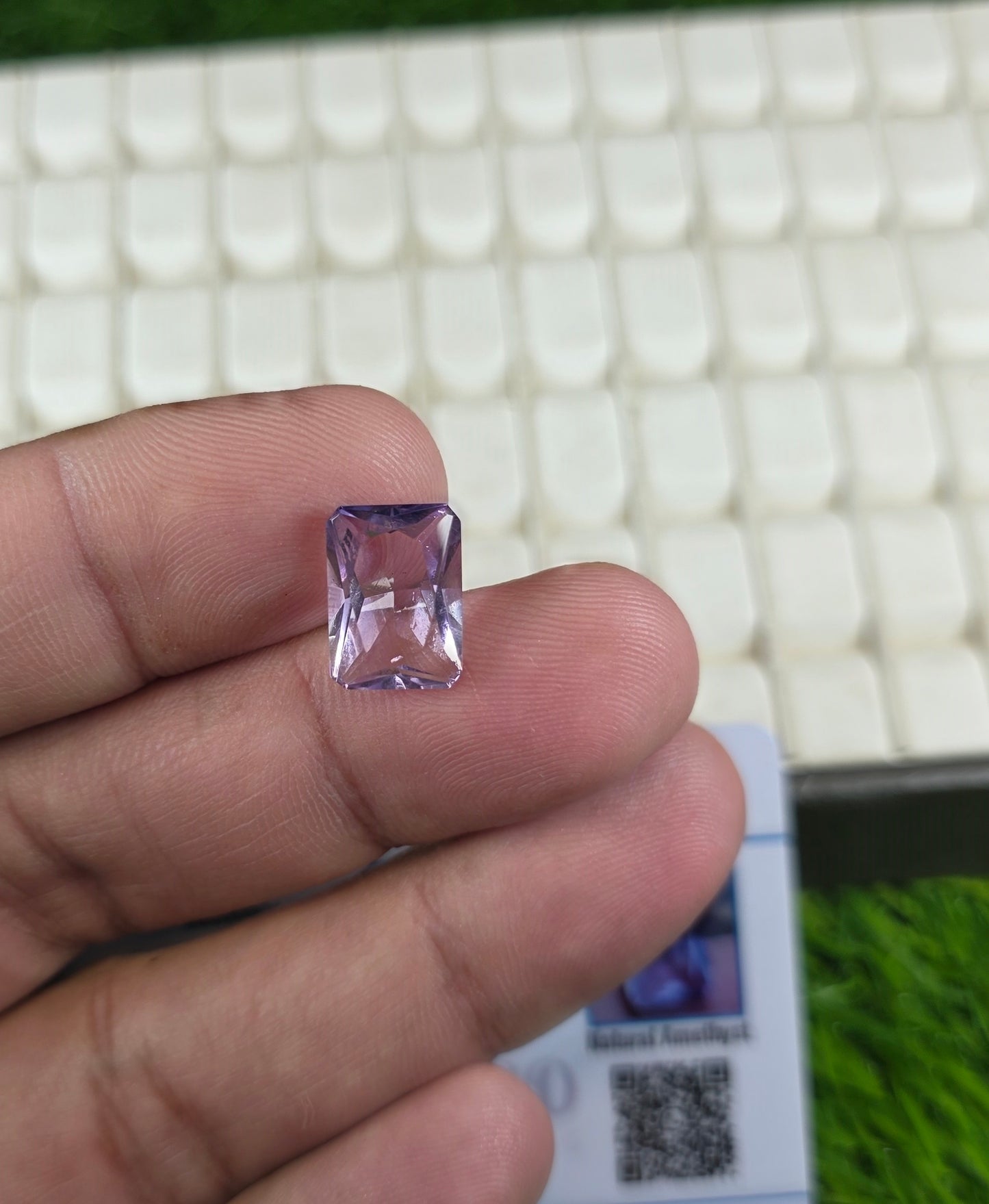 Natural Amethyst Stone With Lab Certificate