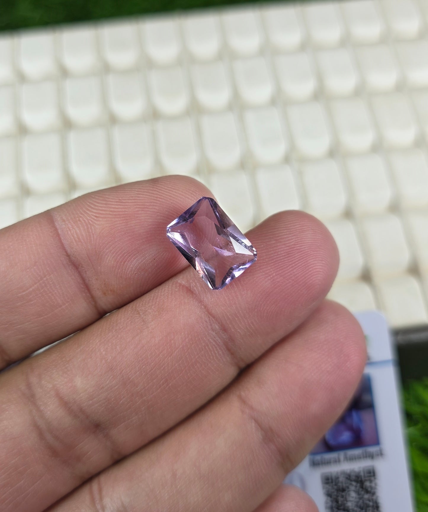 Natural Amethyst Stone With Lab Certificate