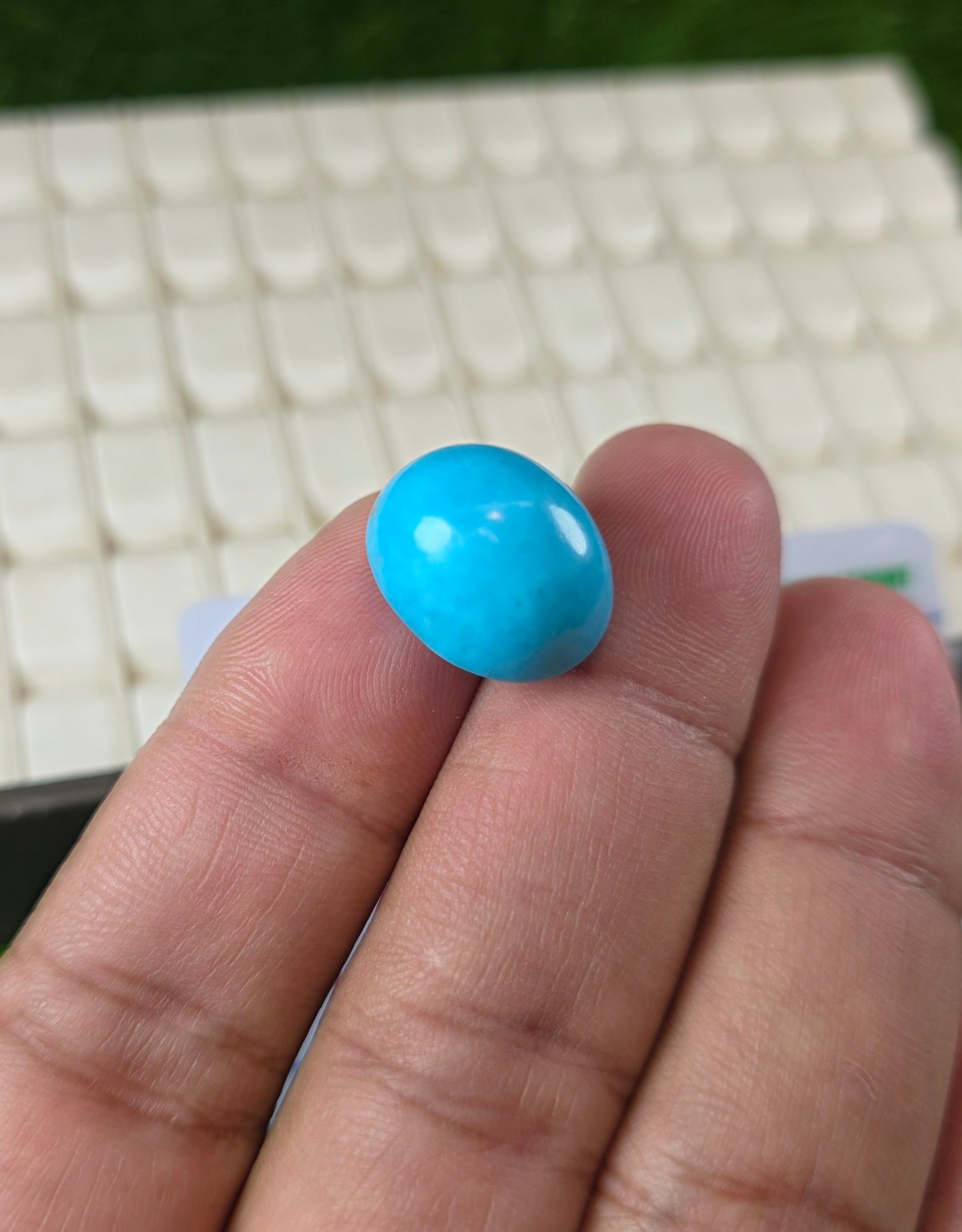 Natural Feroza Stone With Lab Certificate