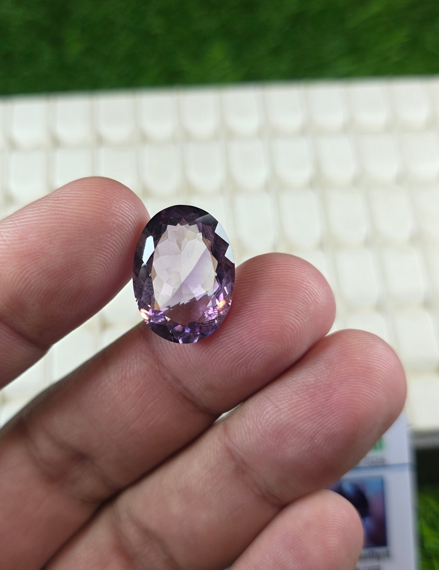 Natural Amethyst Stone With Lab Certificate
