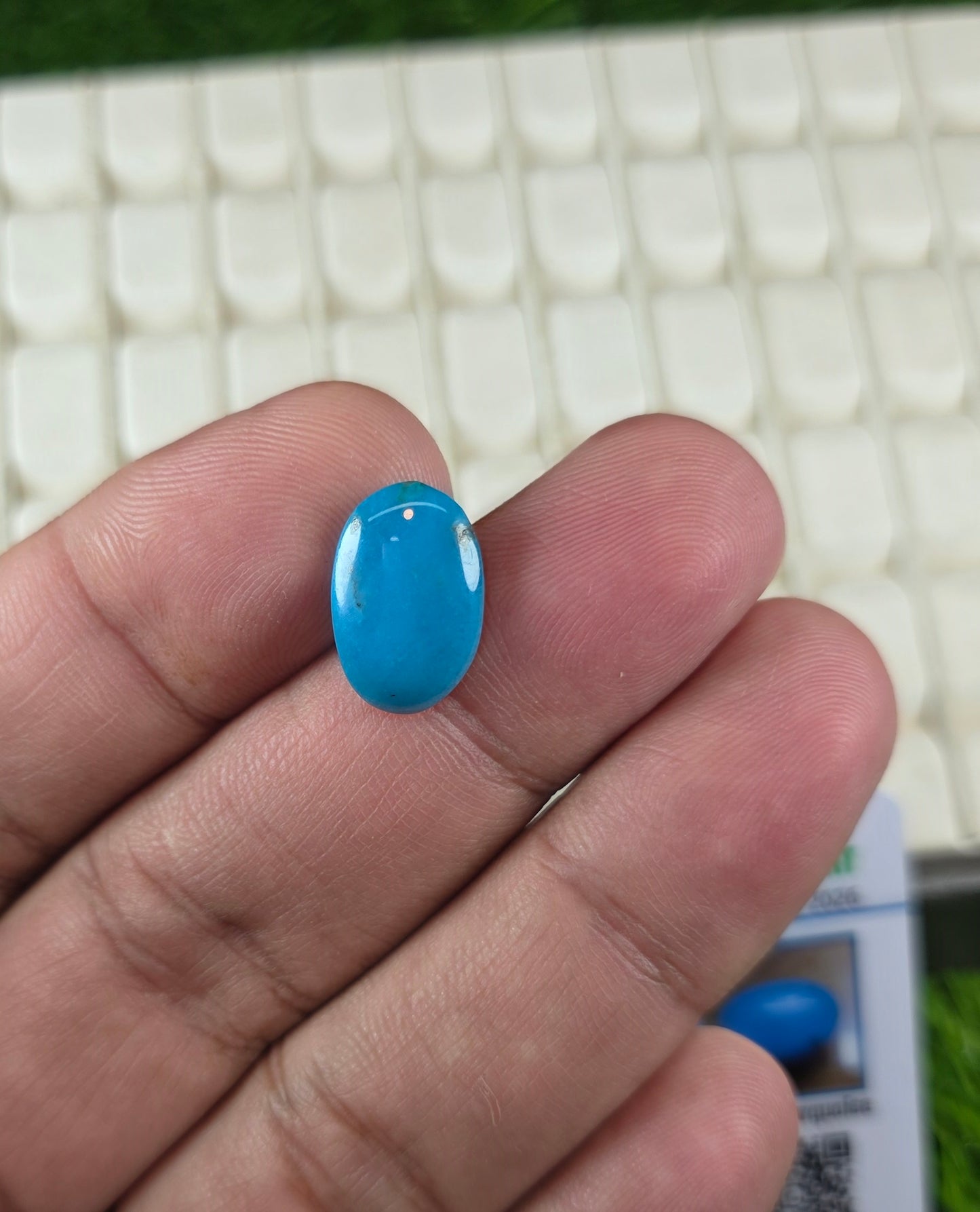 Natural Feroza Stone With Lab Certificate