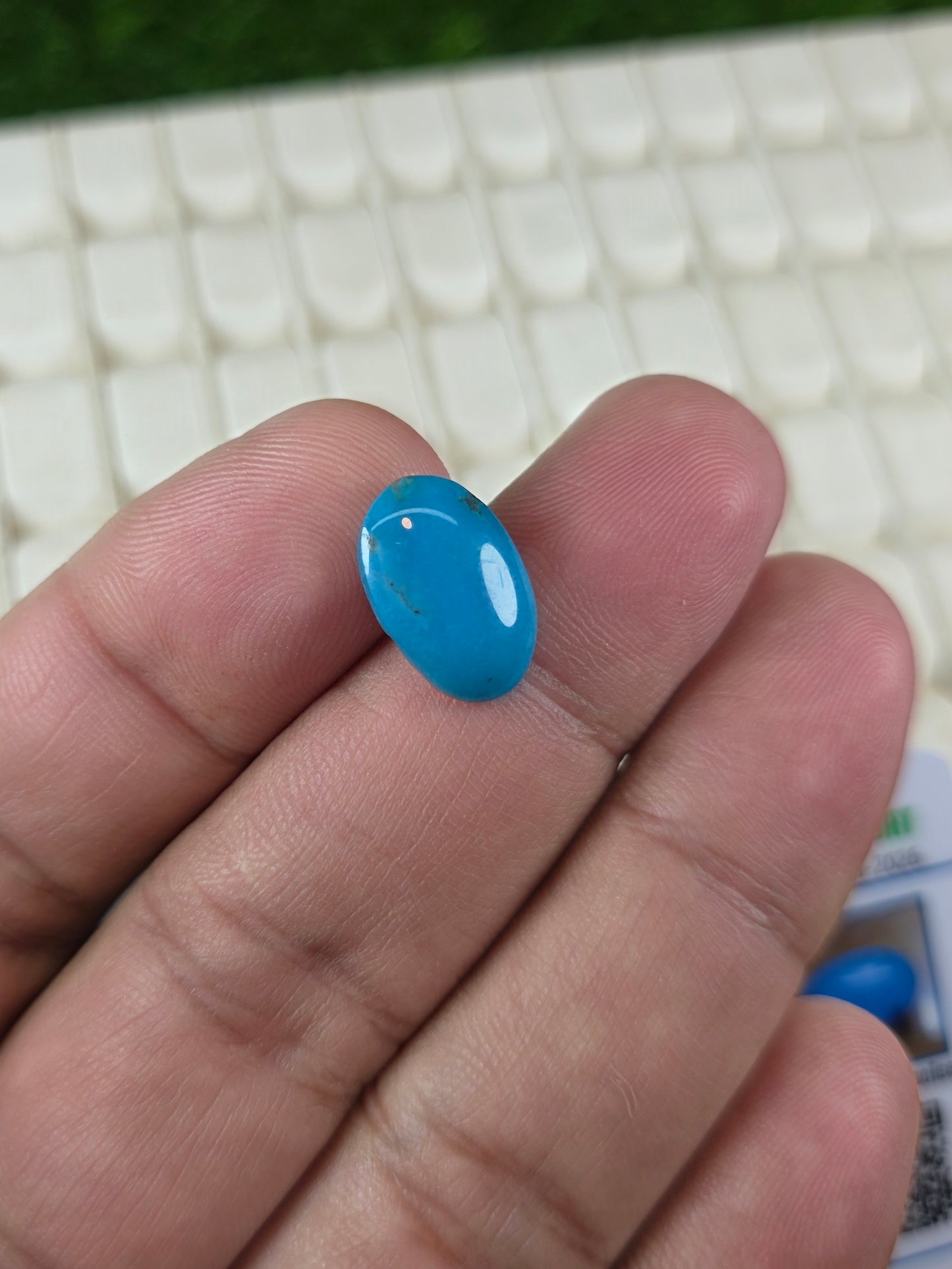 Natural Feroza Stone With Lab Certificate