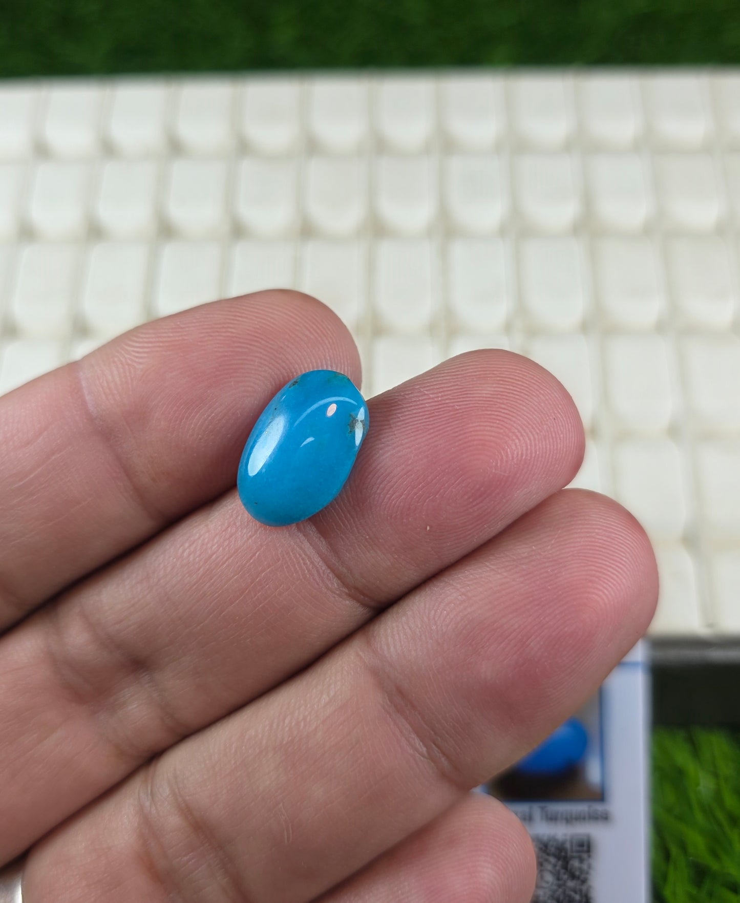Natural Feroza Stone With Lab Certificate