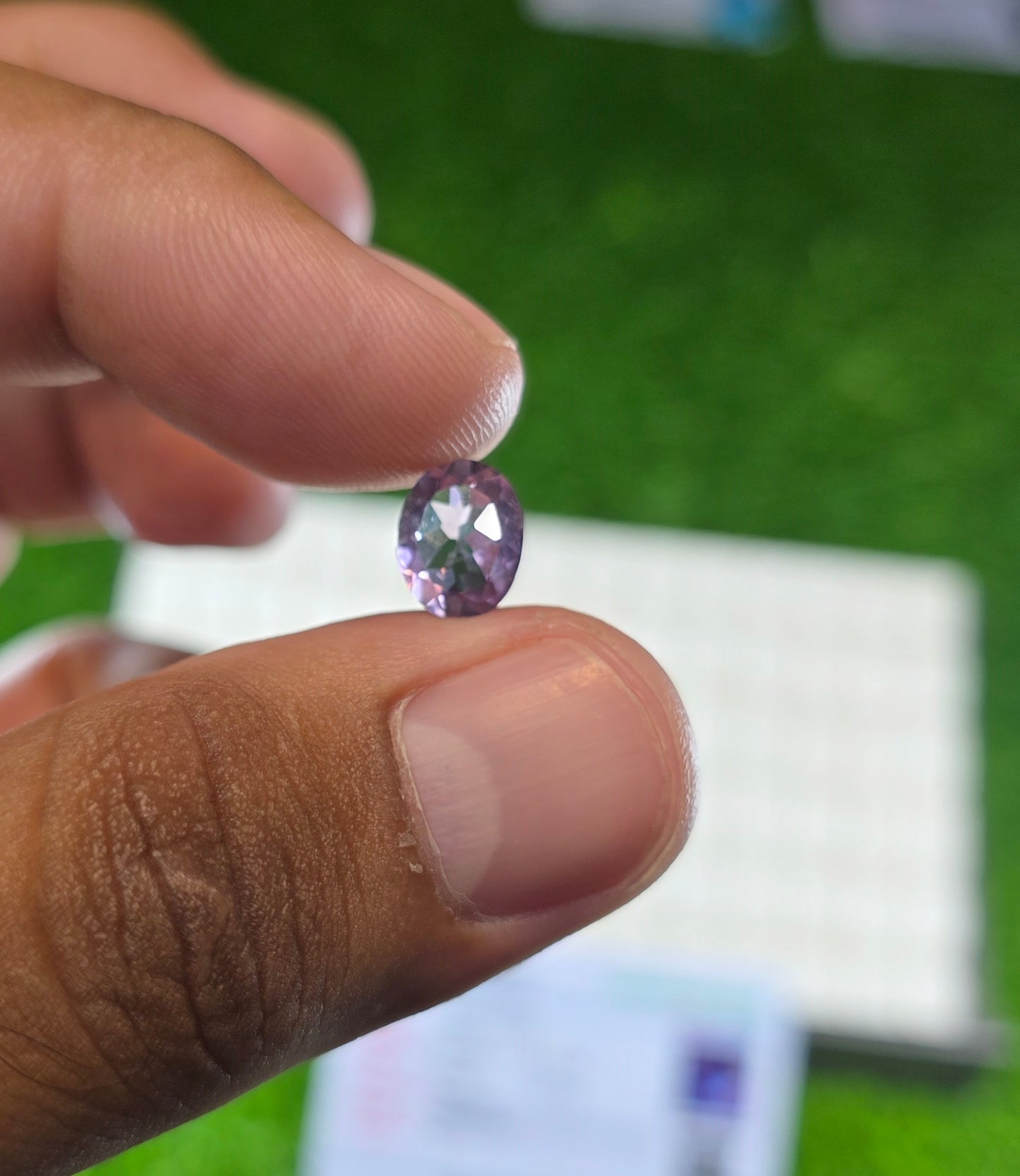 Natural Amethyst Stone With Lab Certificate
